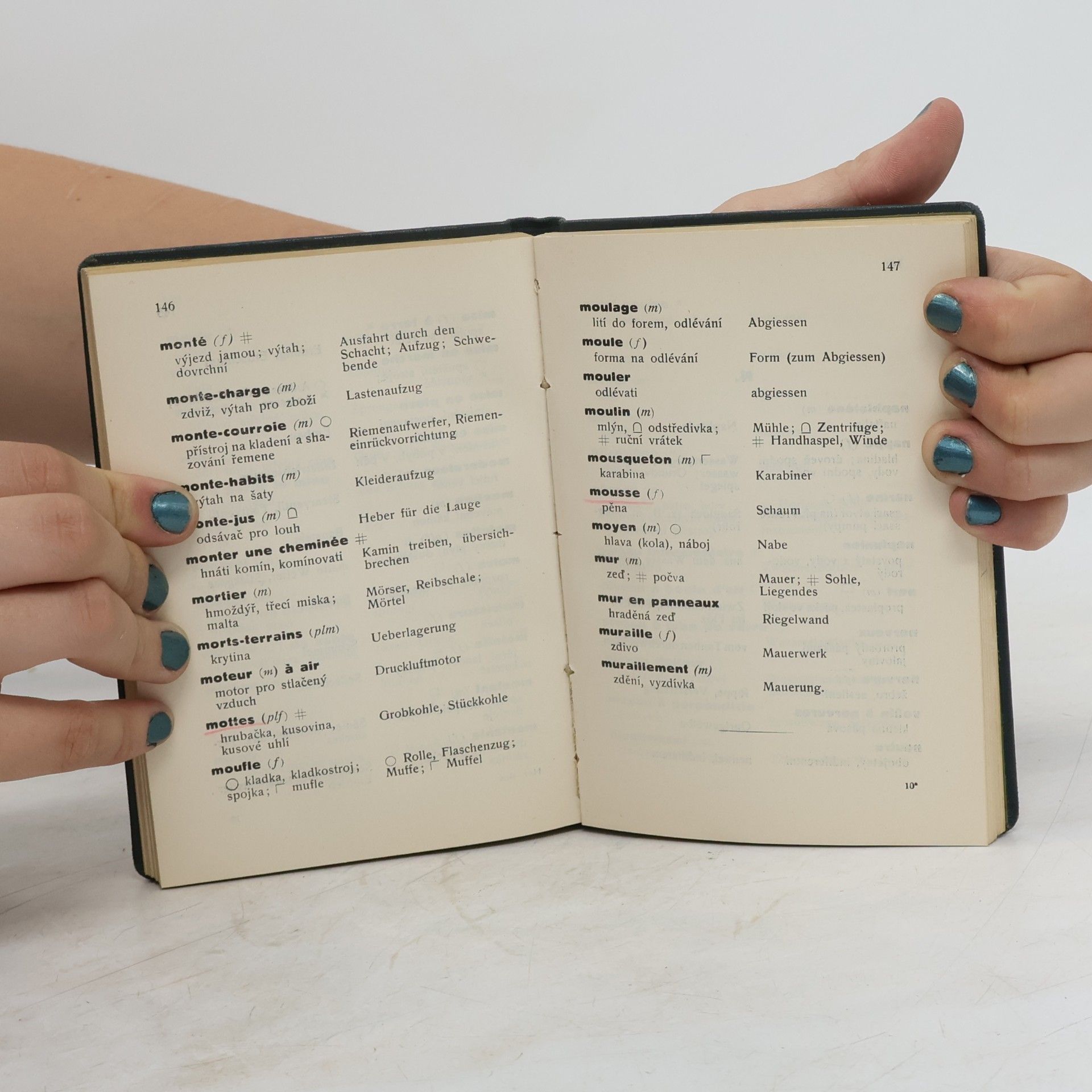 M. Rybák Bergmännisches Wörterbuch. Französisch-böhmisc-deutsch