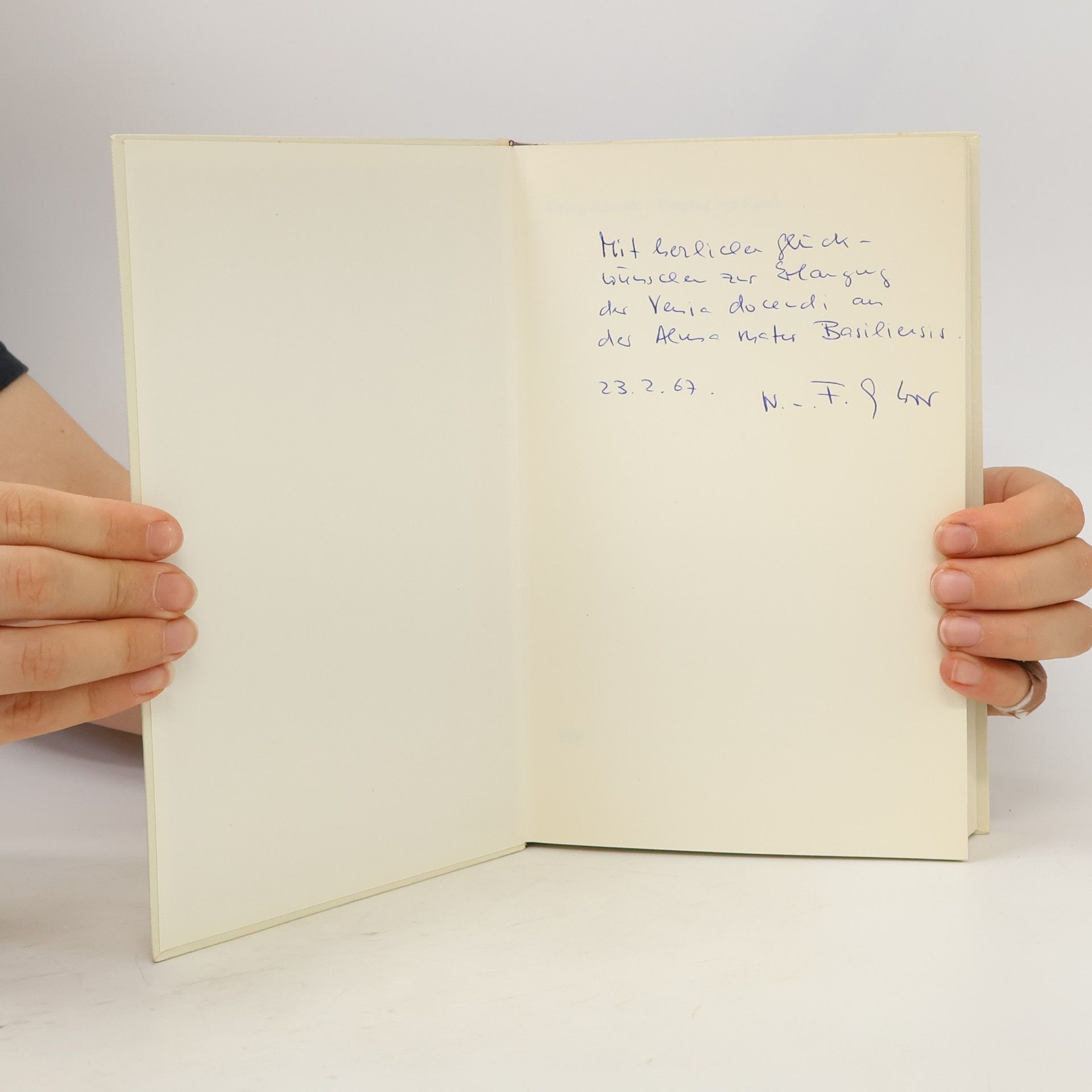 Georg Schmidt Umgang mit Kunst