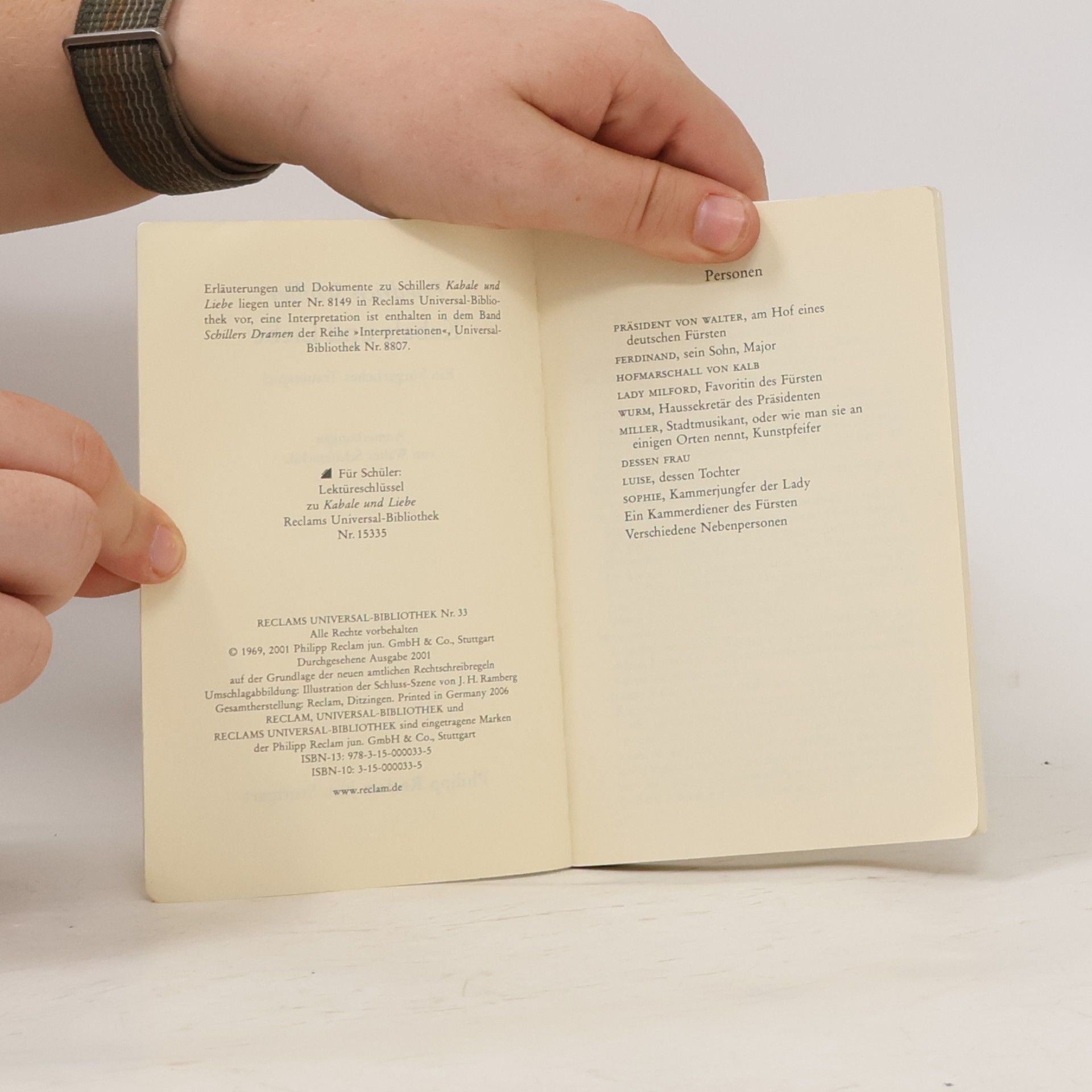 Friedrich Schiller Kabale und Liebe