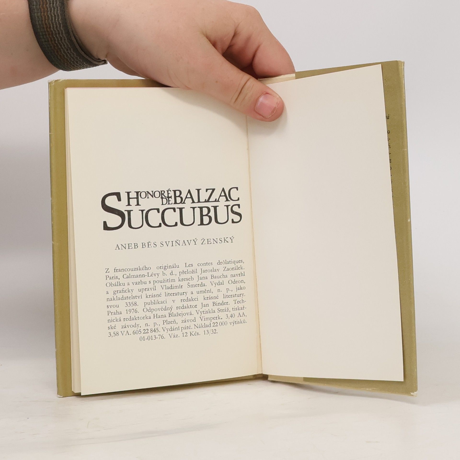 Honoré de Balzac Succubus aneb Běs sviňavý ženský