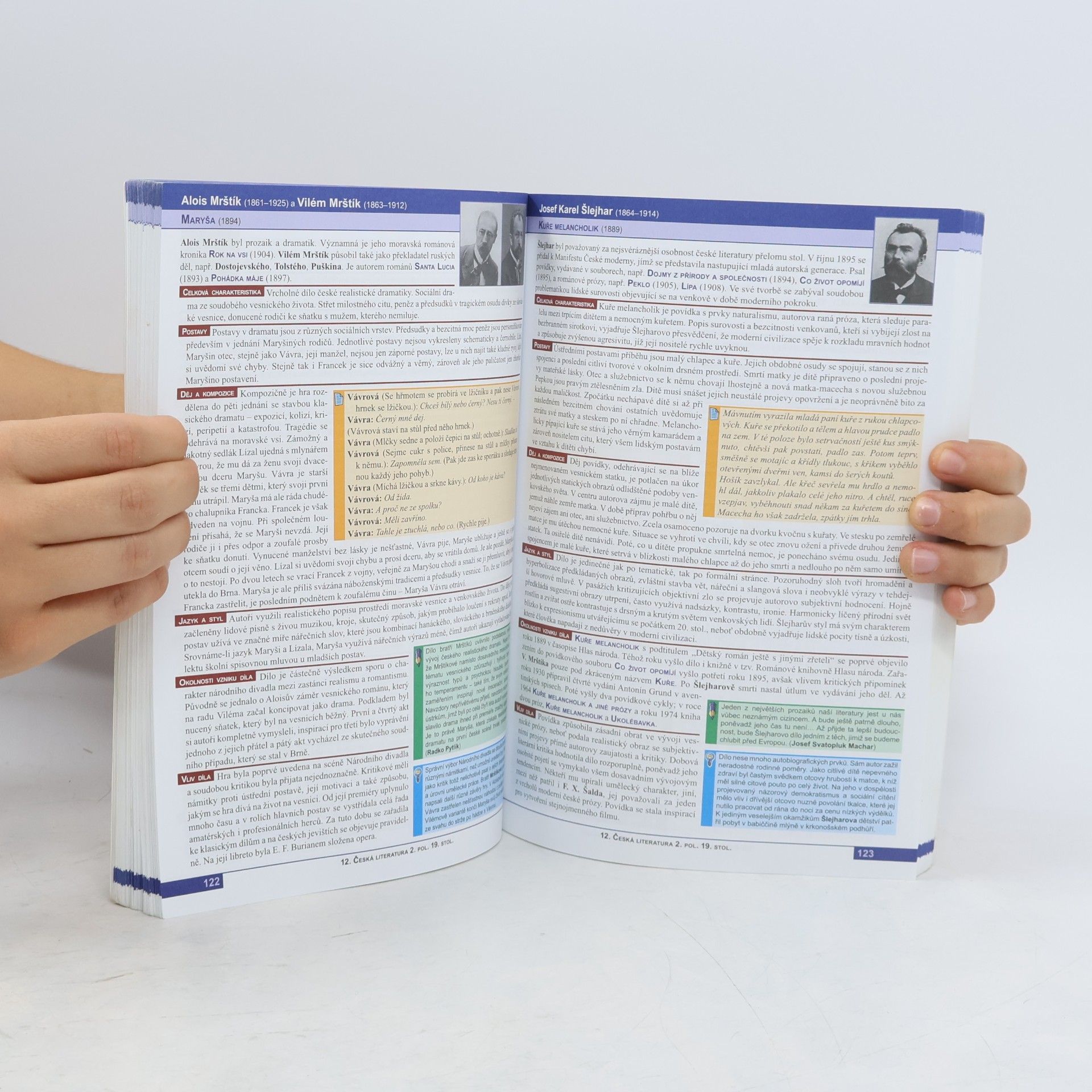 Otakar Slanař Obsahy a rozbory děl. K Literatuře - přehledu SŠ učiva
