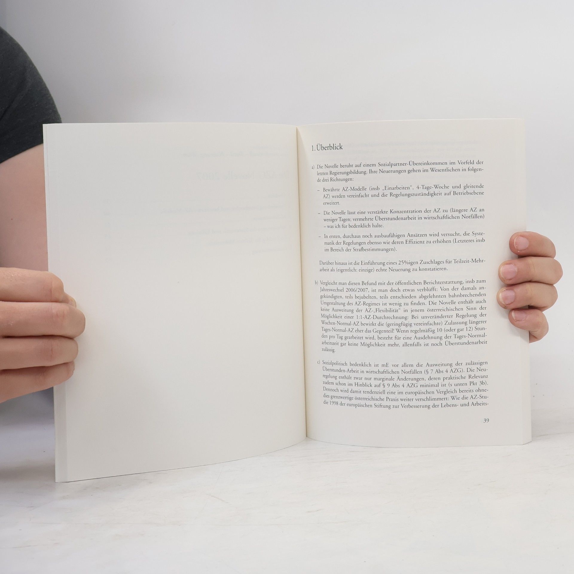Reinhard Resch Schriften zum Arbeitsrecht und Sozialrecht: Das neue Arbeitszeitrecht