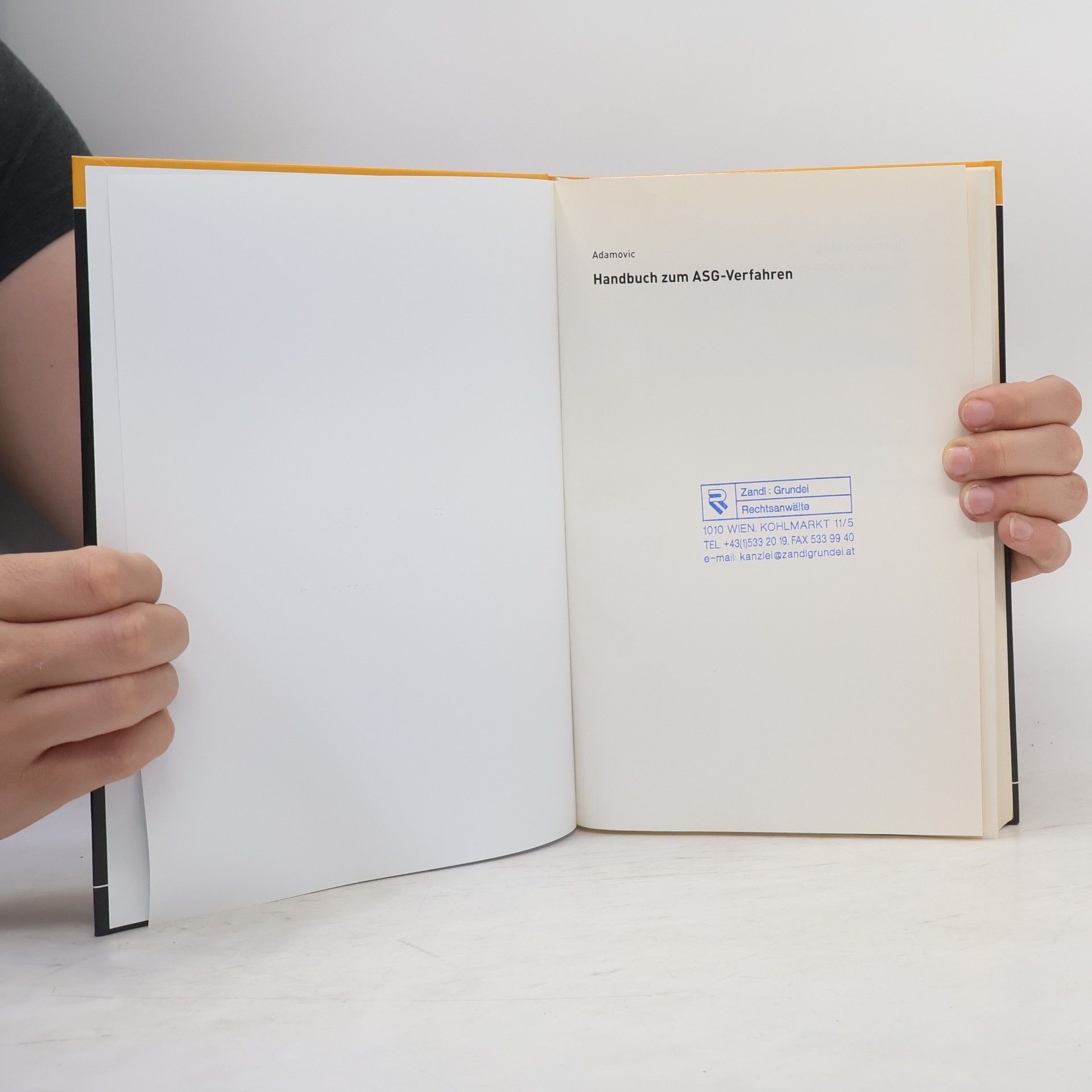 Franz M. Adamovic Handbuch zum ASG-Verfahren
