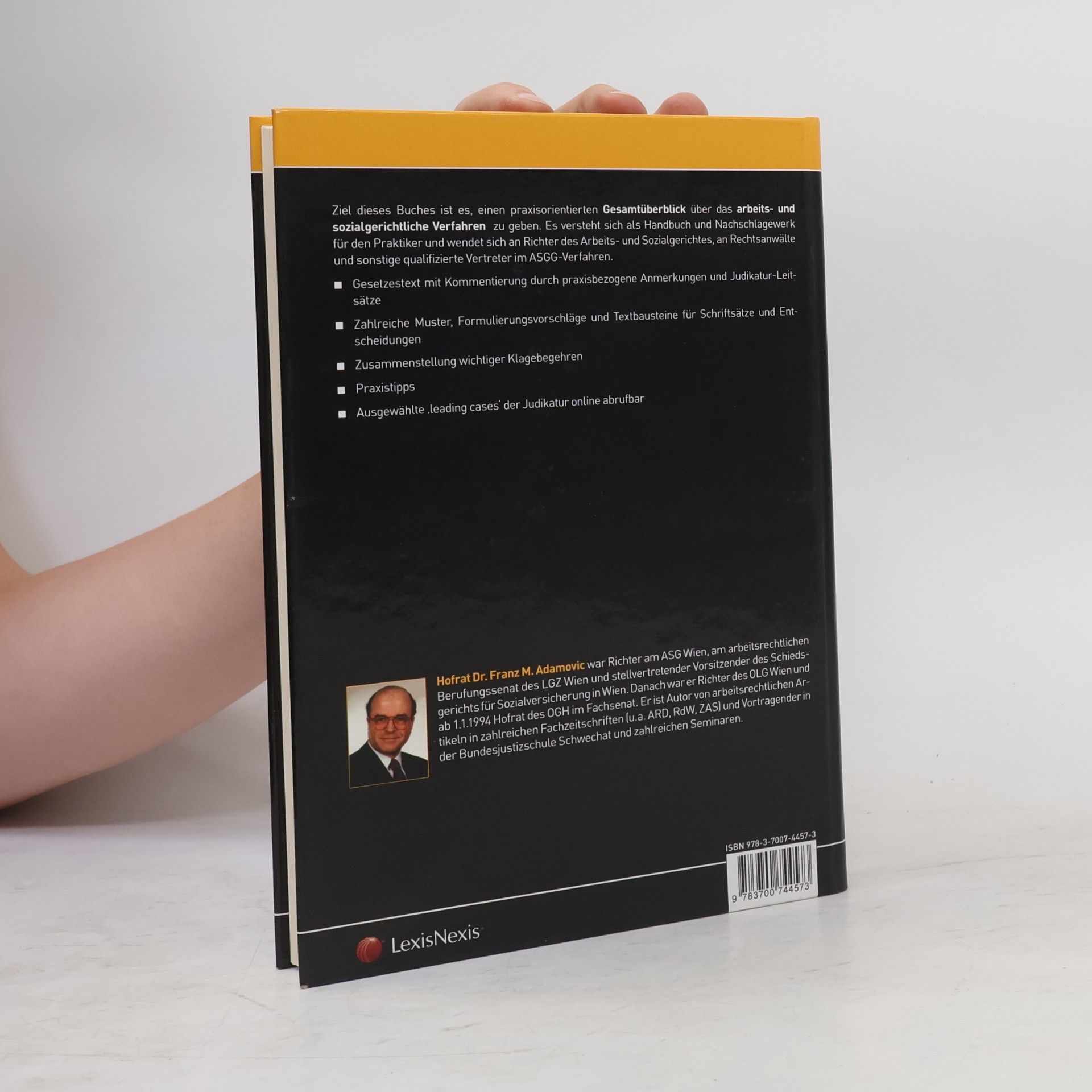 Franz M. Adamovic Handbuch zum ASG-Verfahren