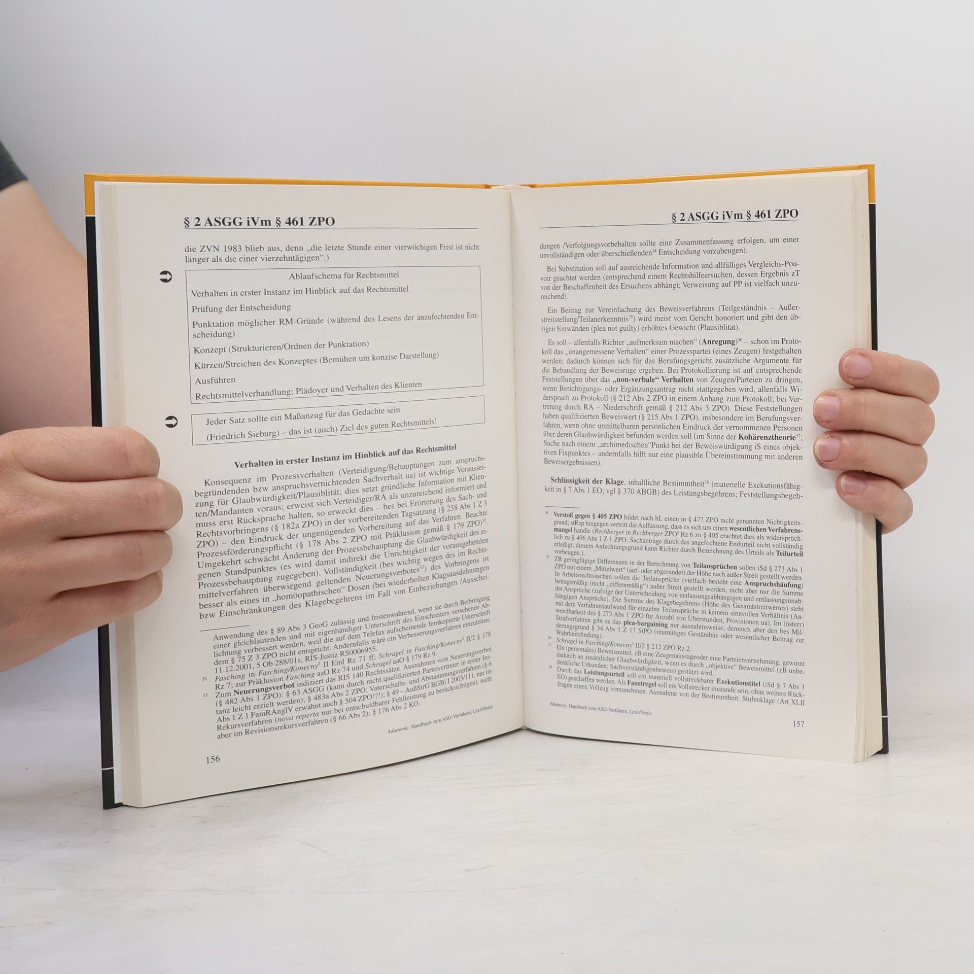 Franz M. Adamovic Handbuch zum ASG-Verfahren