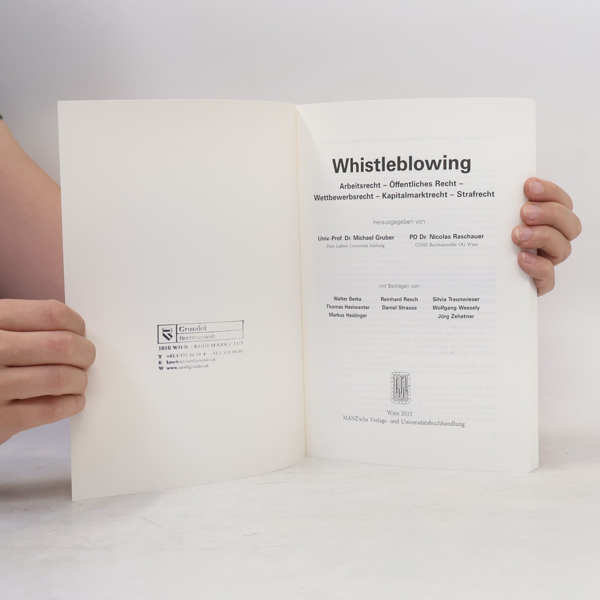 Nicolas Raschauer Whistleblowing
