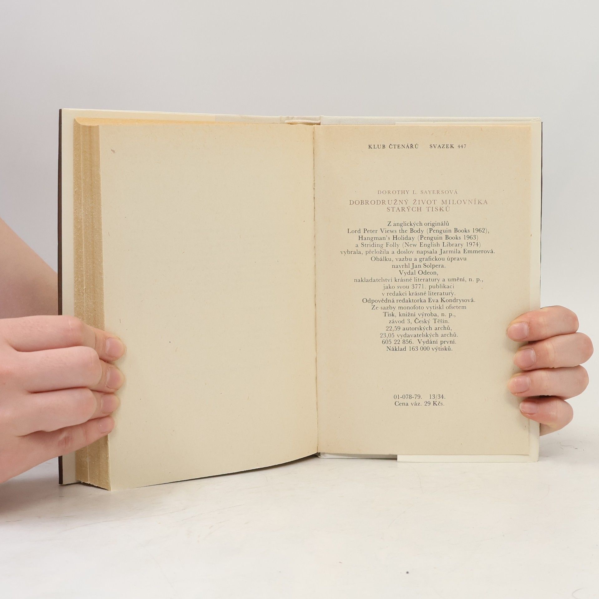 Dorothy L. Sayers Dobrodružný život milovníka starých tisků
