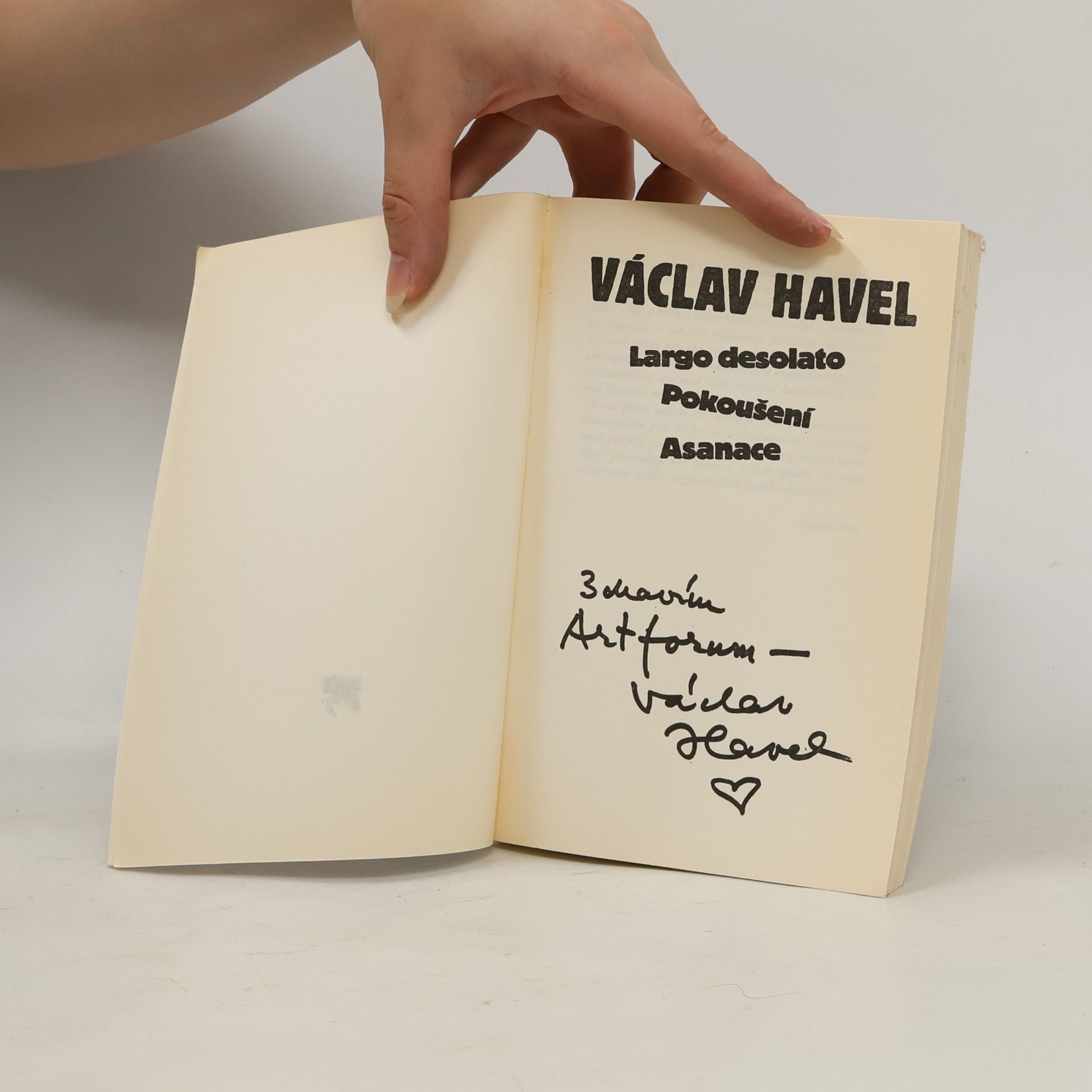 Václav Havel Hry. Pokoušení. Largo desolato. Asanace