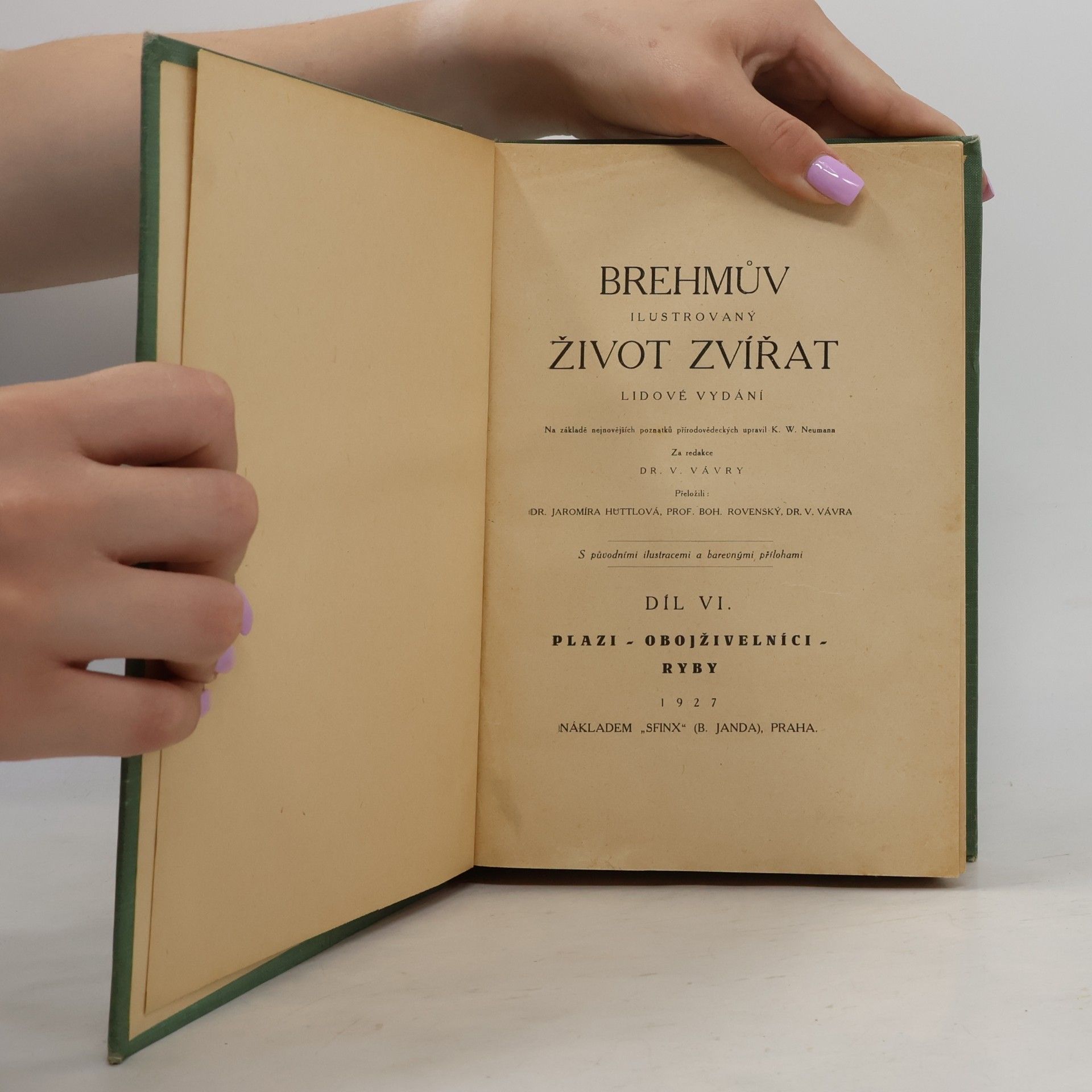 Alfred Edmund Brehm Brehmův ilustrovaný život zvířat VI. Plazi, obojživelníci, ryby