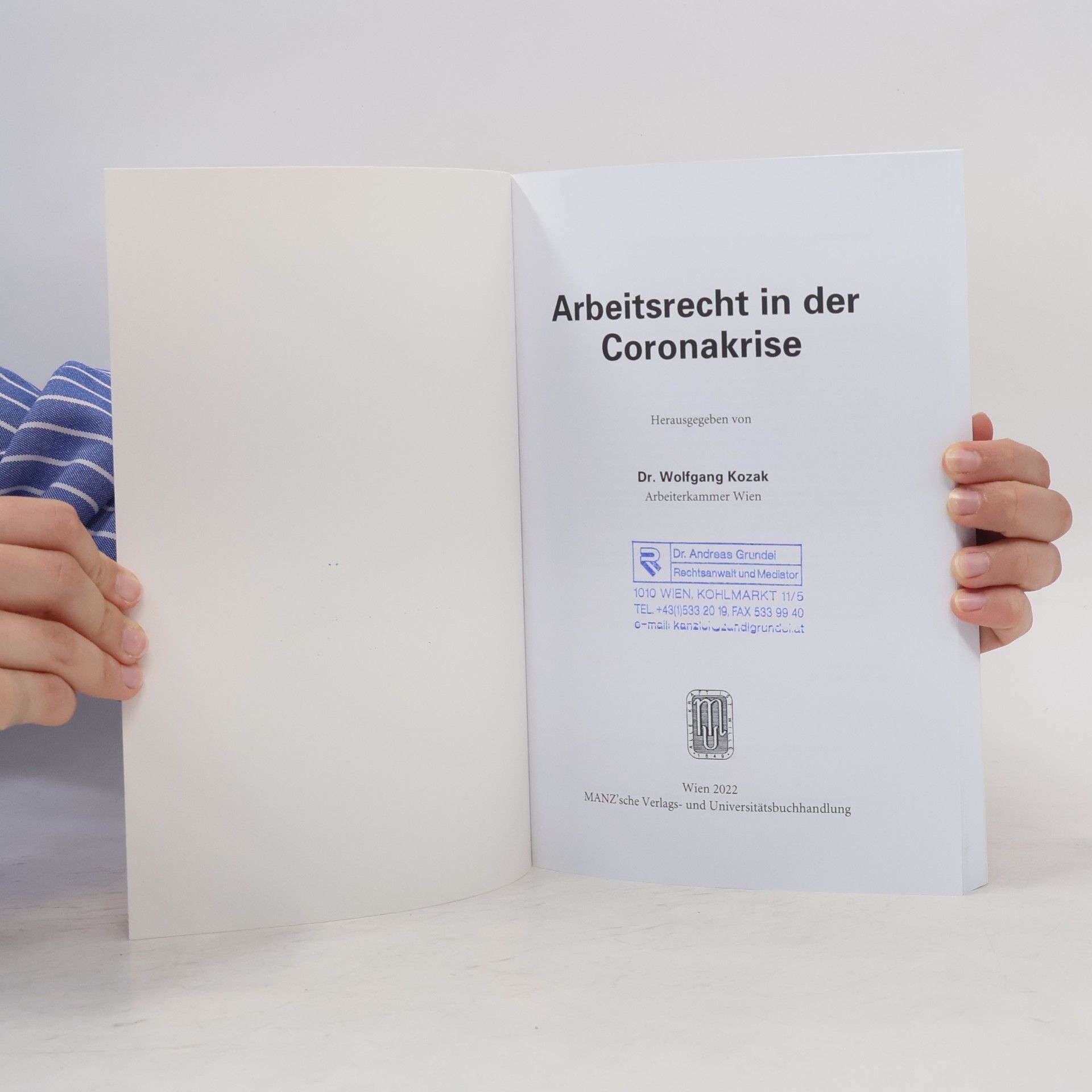 Kozak Arbeitsrecht in der Coronakrise