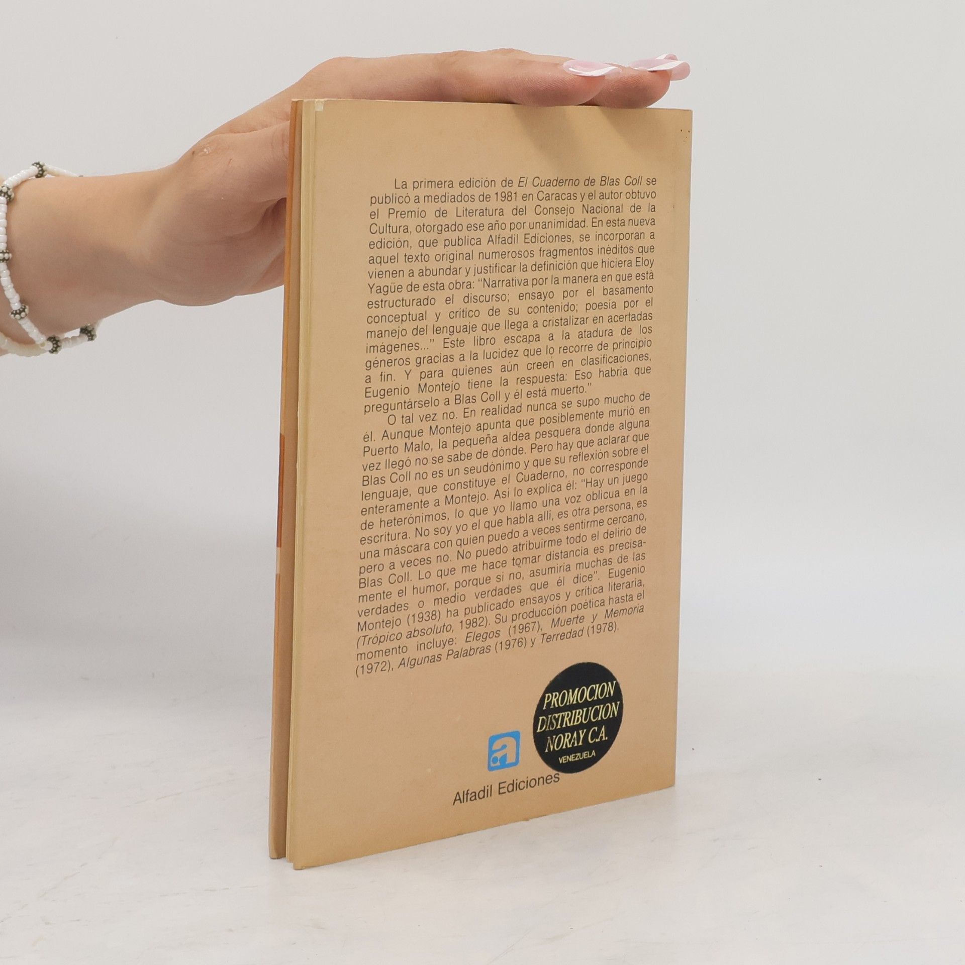 Eugenio Montejo El cuaderno de Blas Coll