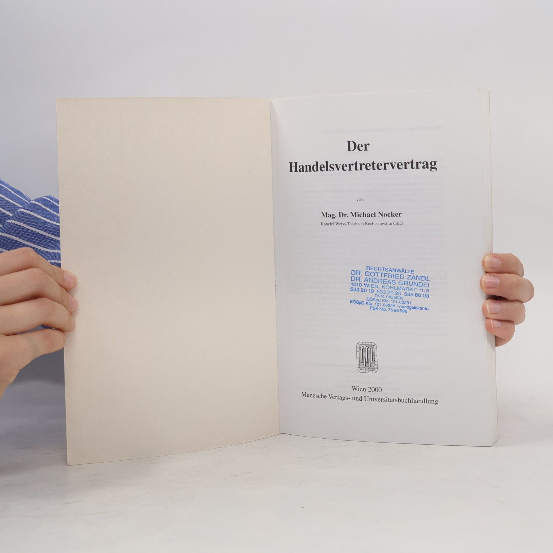 Michael Nocker Der Handelsvertretervertrag