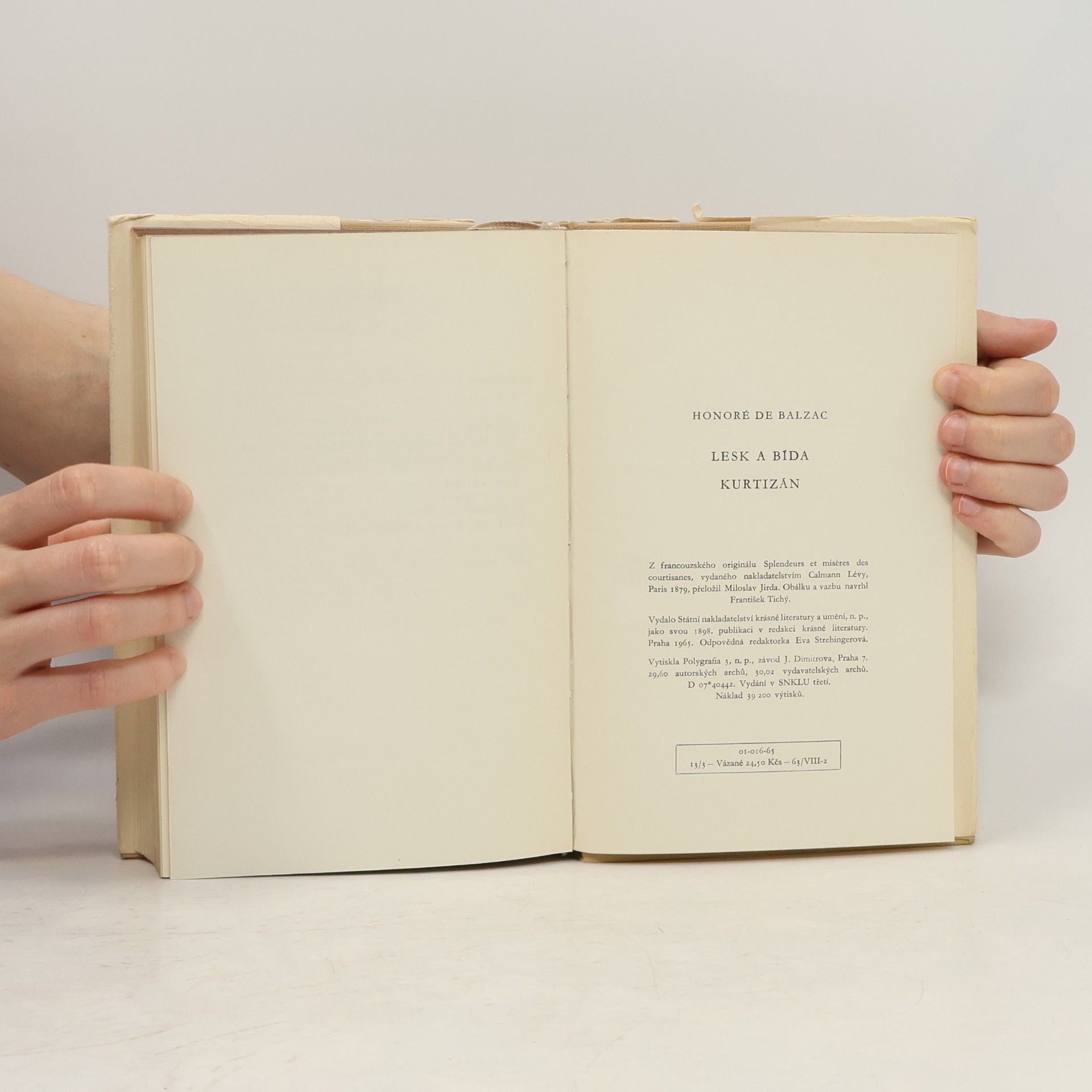 Honoré de Balzac Lesk a bída kurtizán