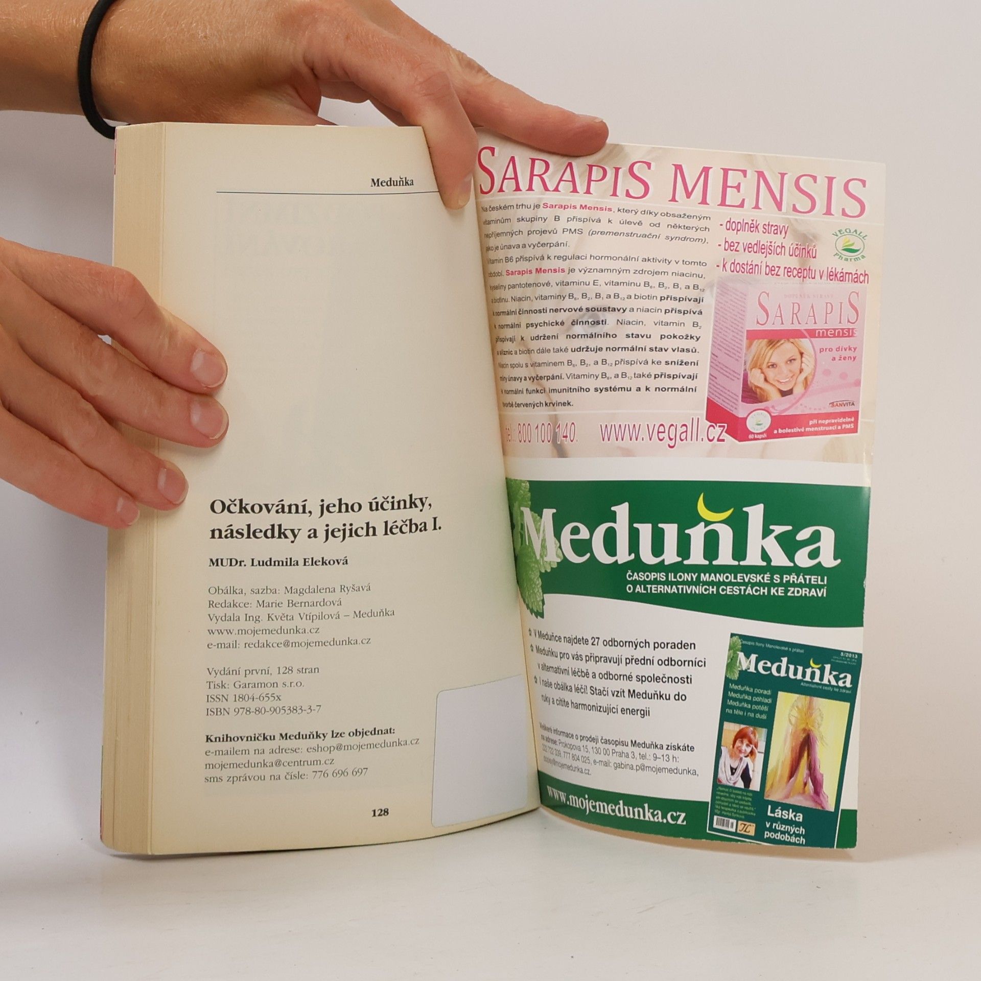Ludmila Eleková Očkování, jeho účinky, následky a jejich léčba I.