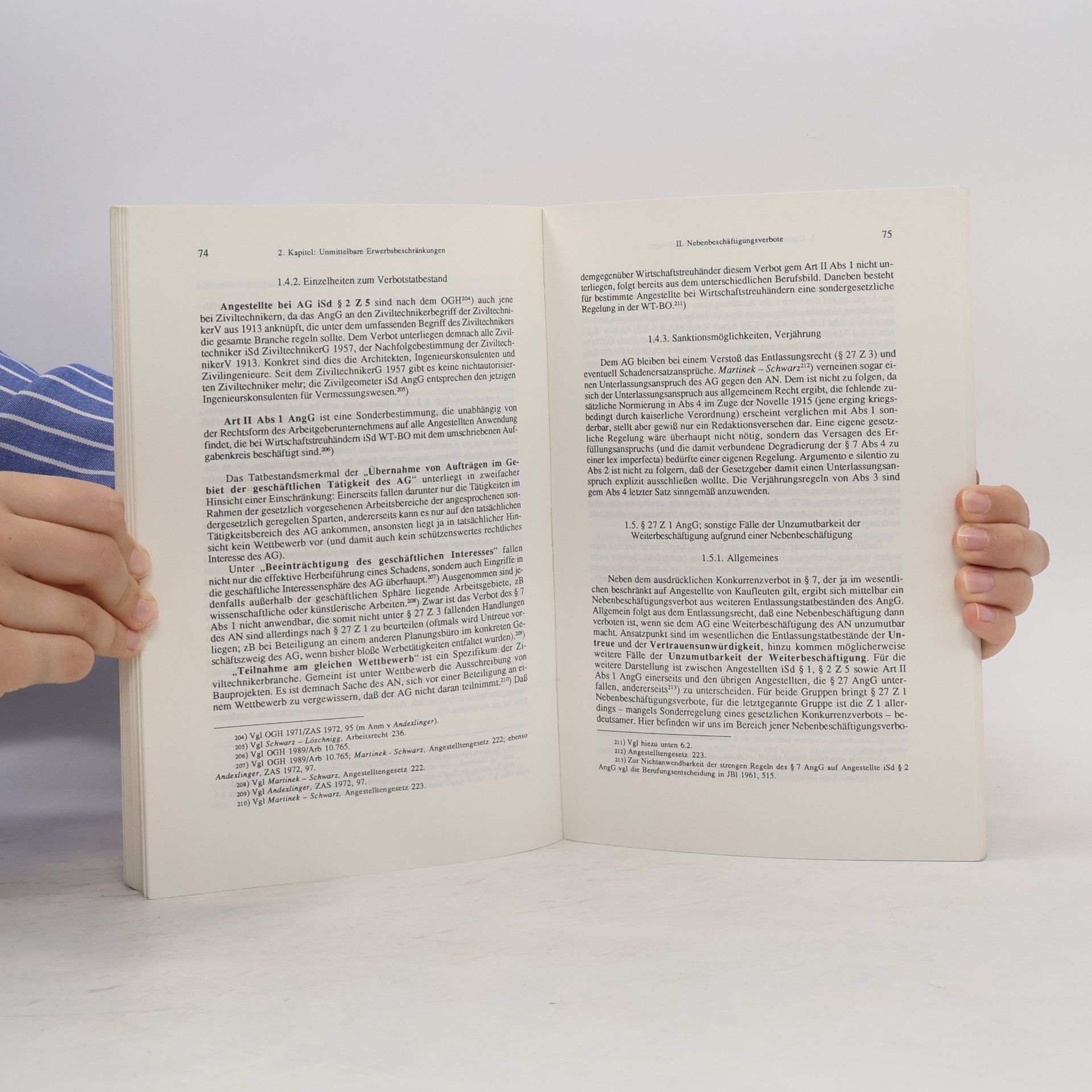 Reinhard Resch Arbeitsvertrag und Nebenbeschäftigung