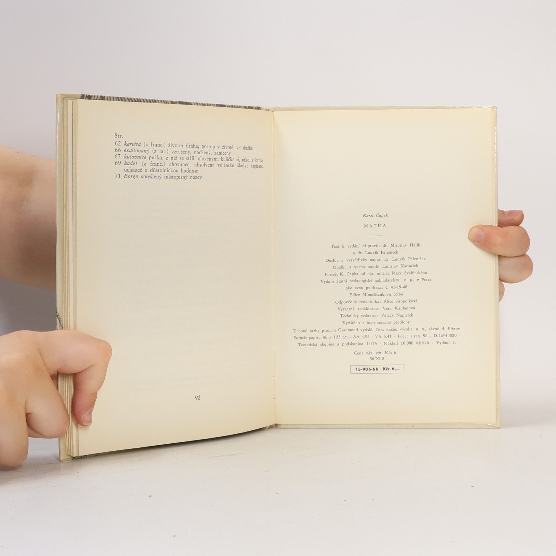 Karel Čapek Matka