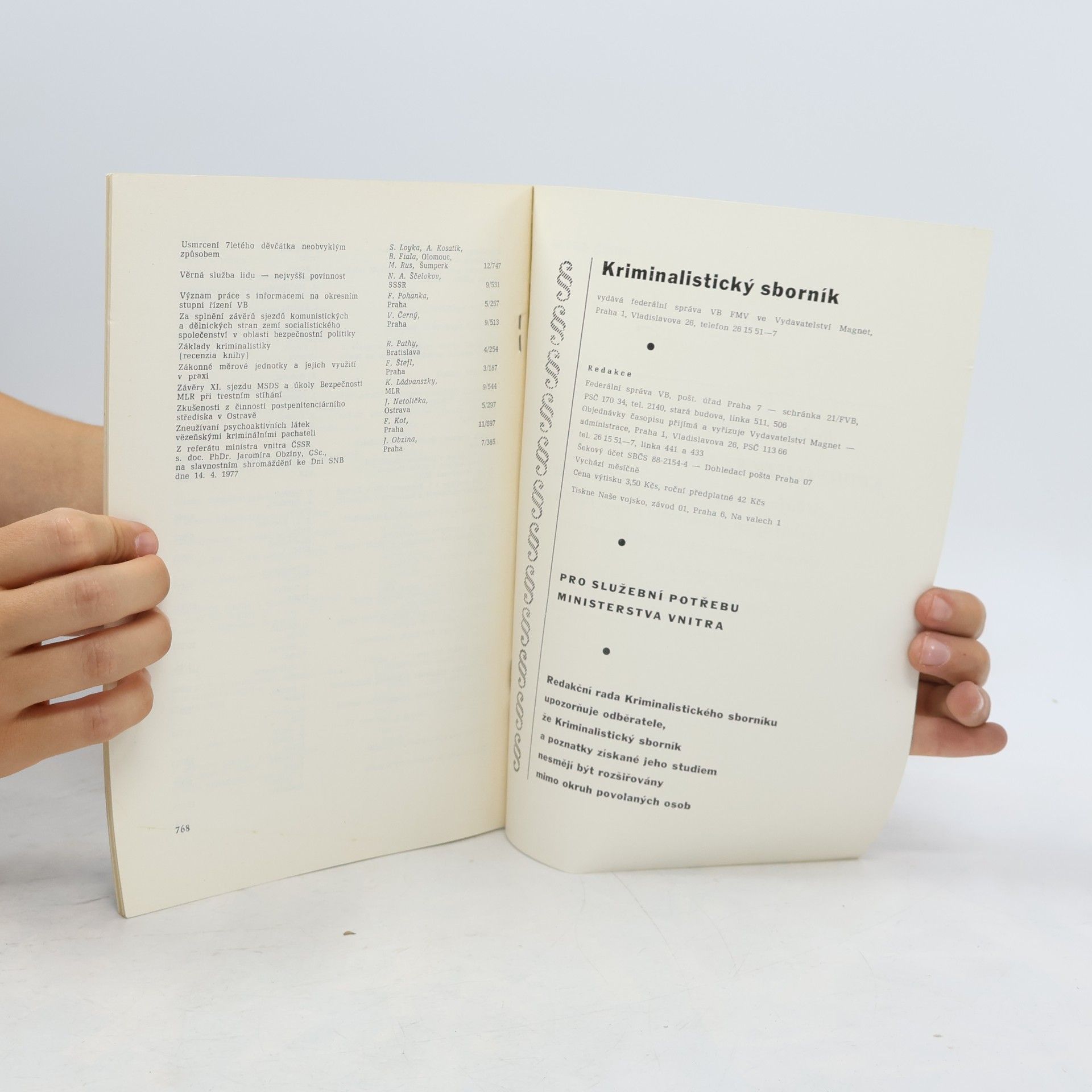 Auteurscollectief Kriminalistický sborník 21