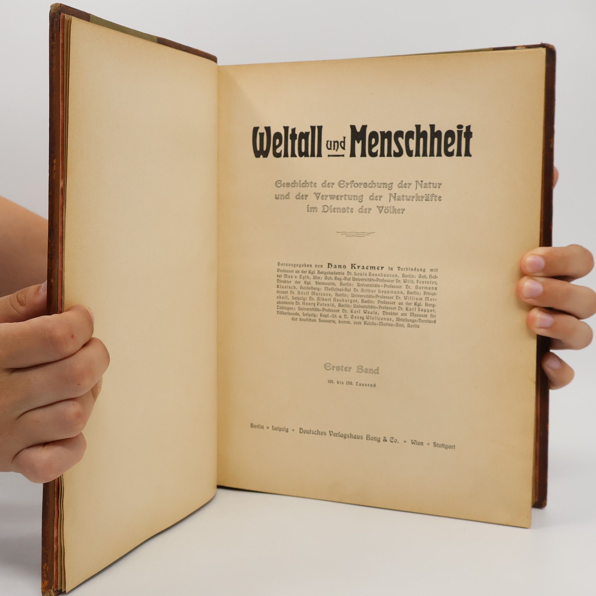 Hans Kraemer Weltall und Menschheit 1