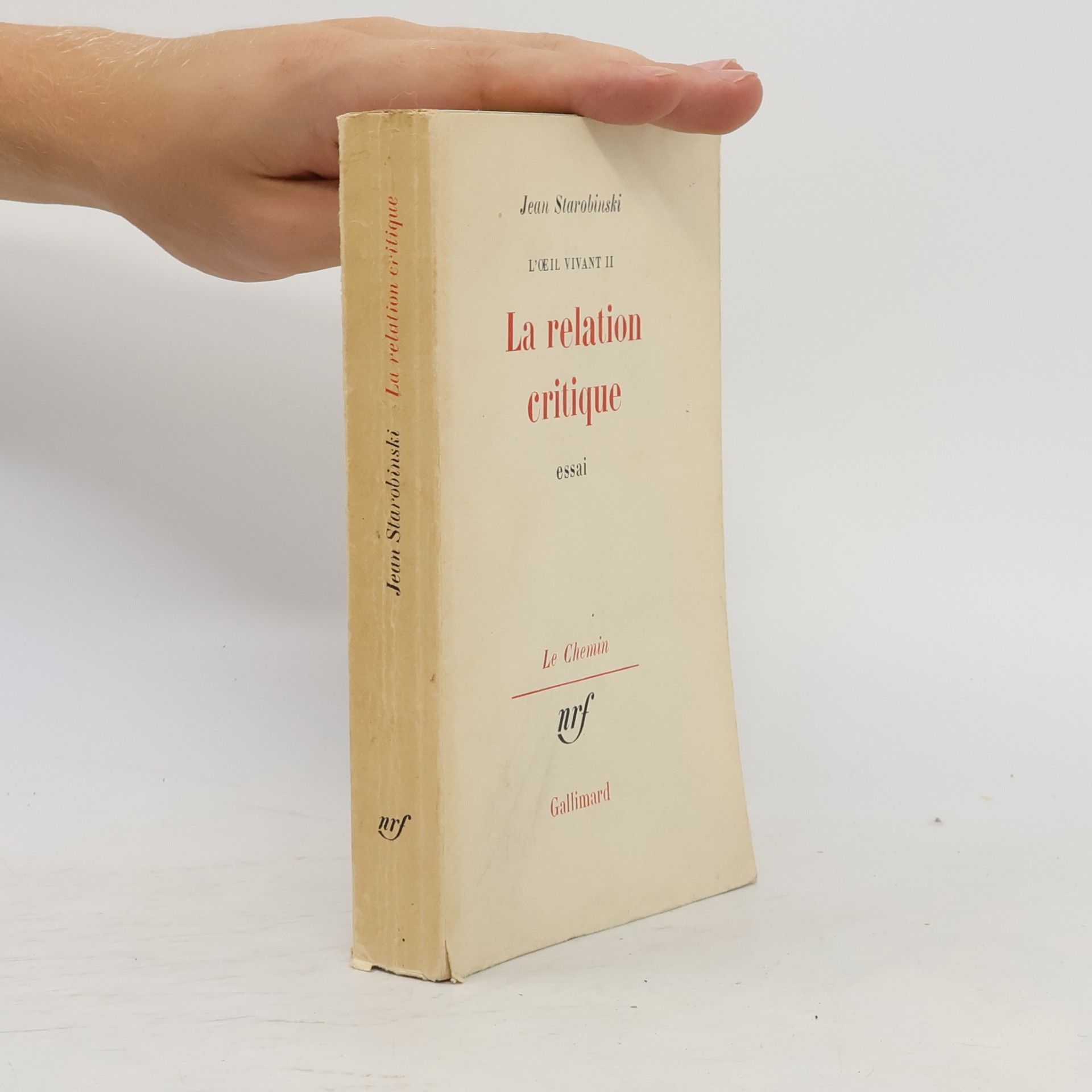 Jean Starobinski La relation critique