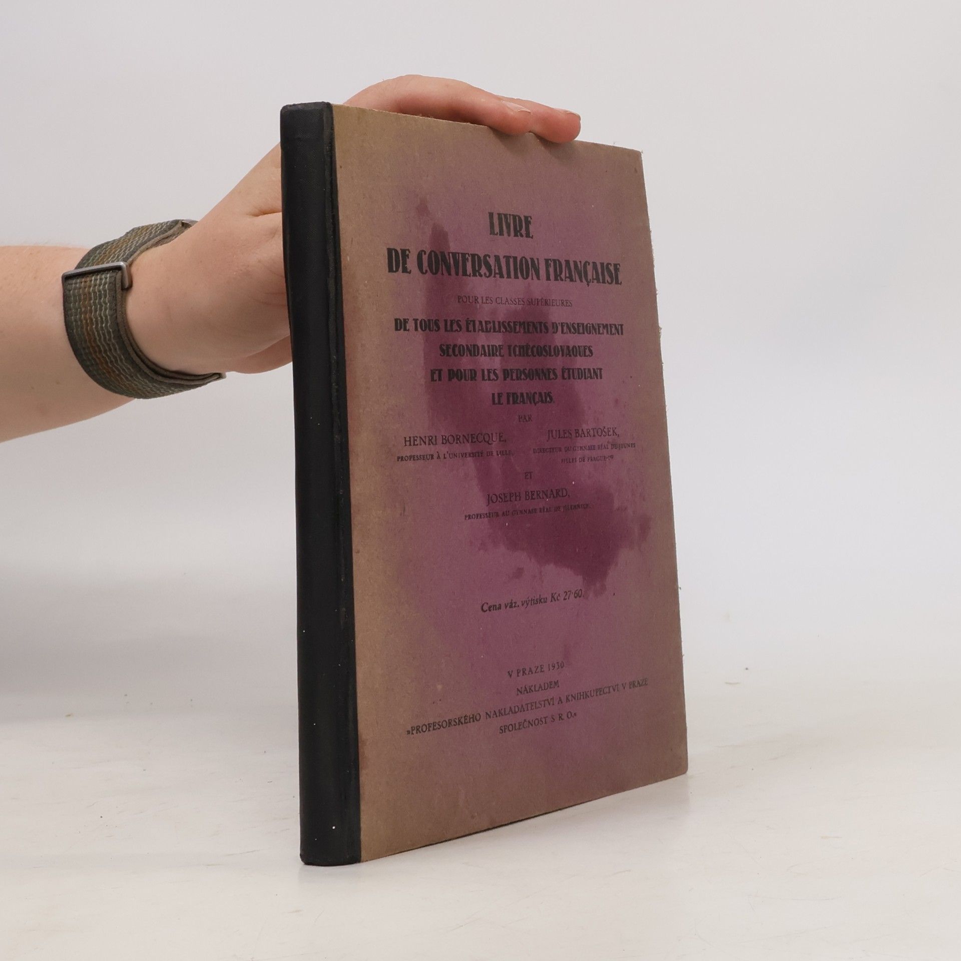 Jules Bartošek Livre de conversation francaise