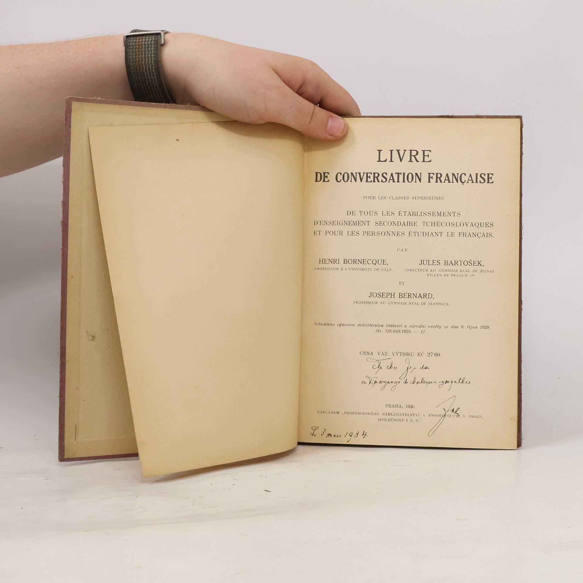 Bornecque Bartošek Bernard Livre de conversation francaise