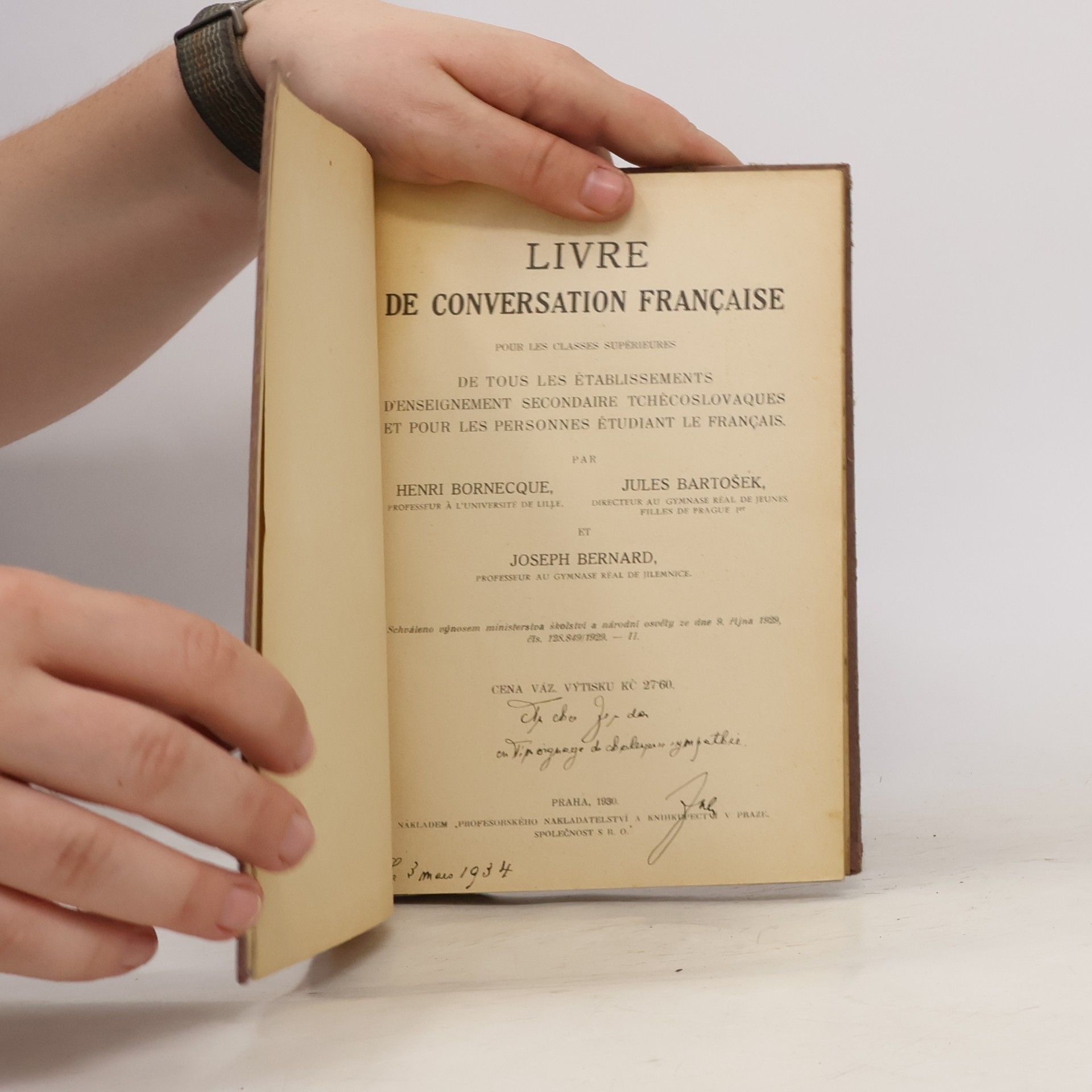 Bornecque Bartošek Bernard Livre de conversation francaise