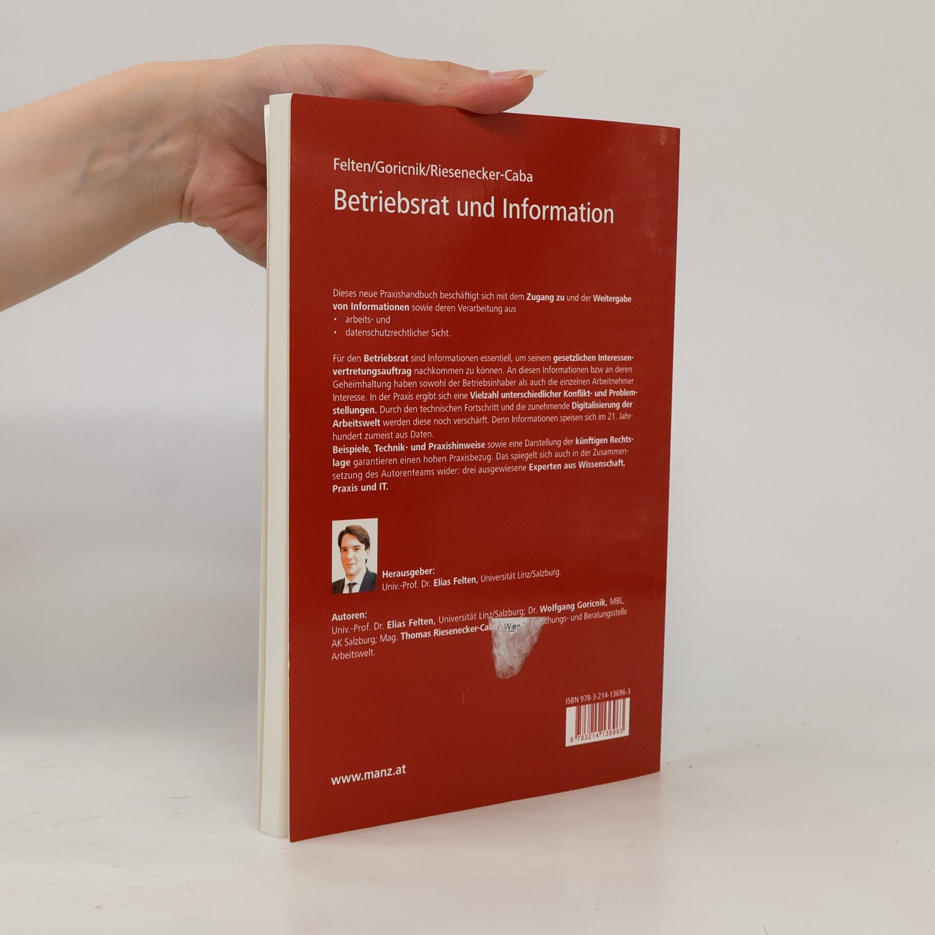 Elias Felten Praxishandbuch Arbeitsrecht: Betriebsrat und Information