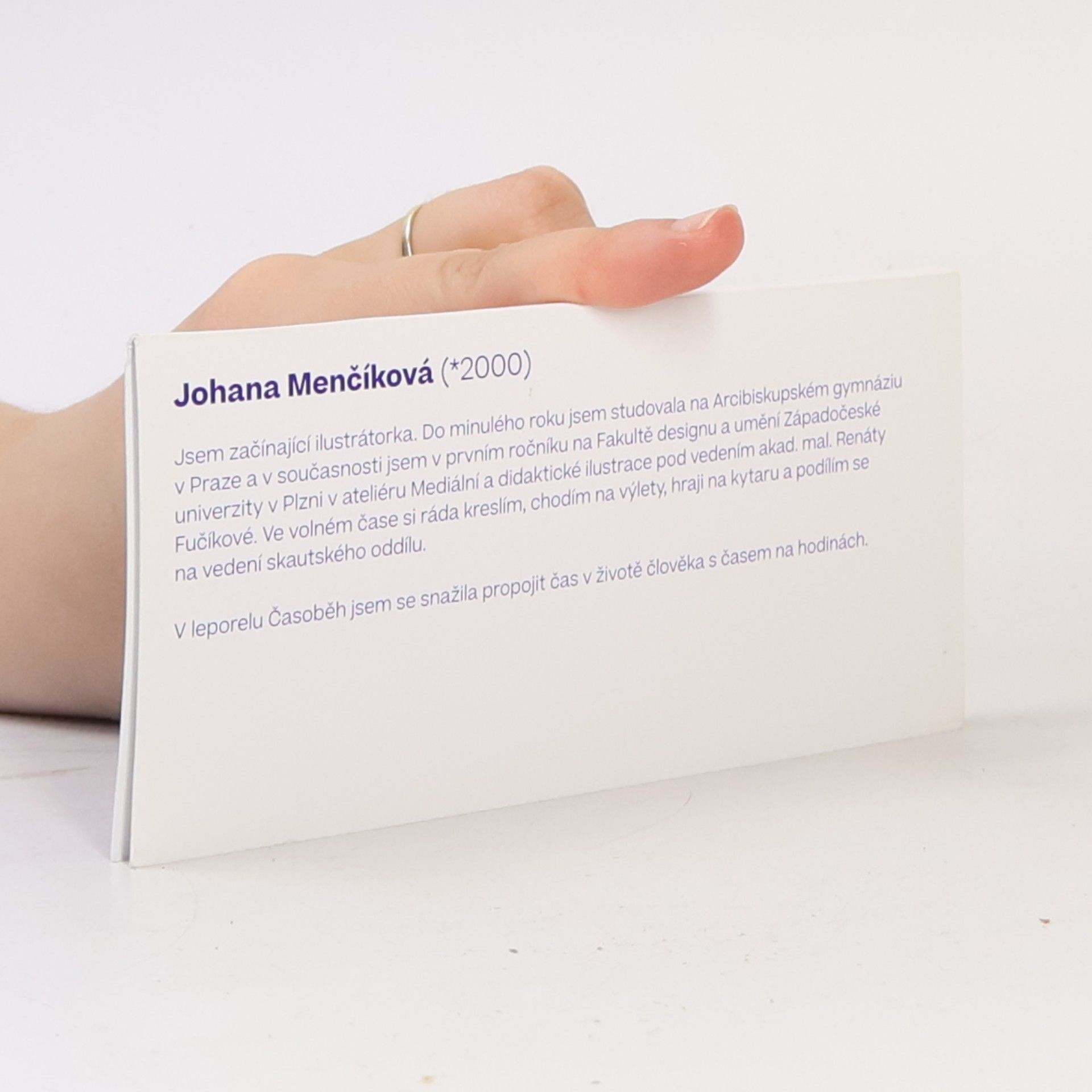 Johana Menčíková Časoběh
