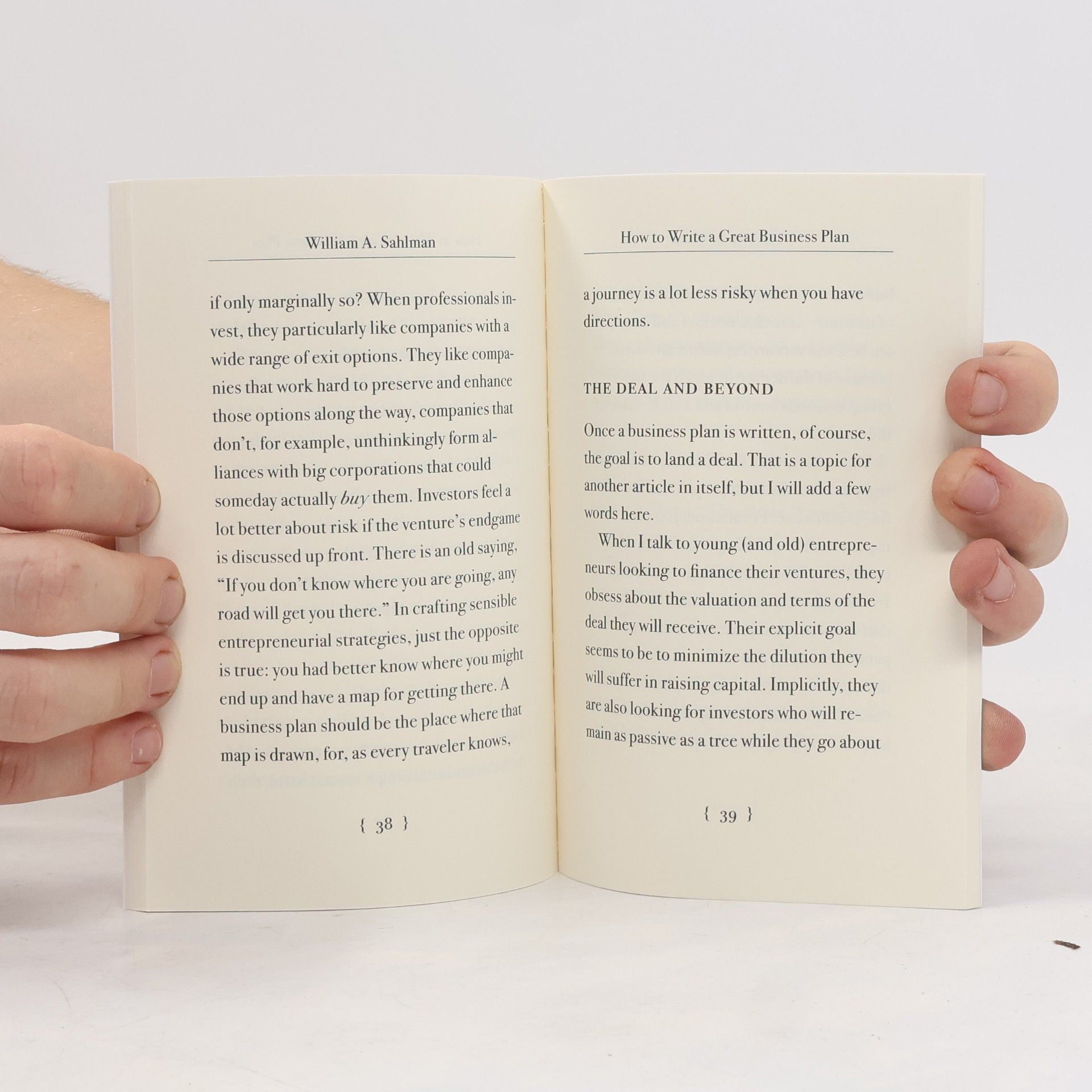 William Andrews Sahlman Harvard Business Review Classics: How to Write a Great Business Plan