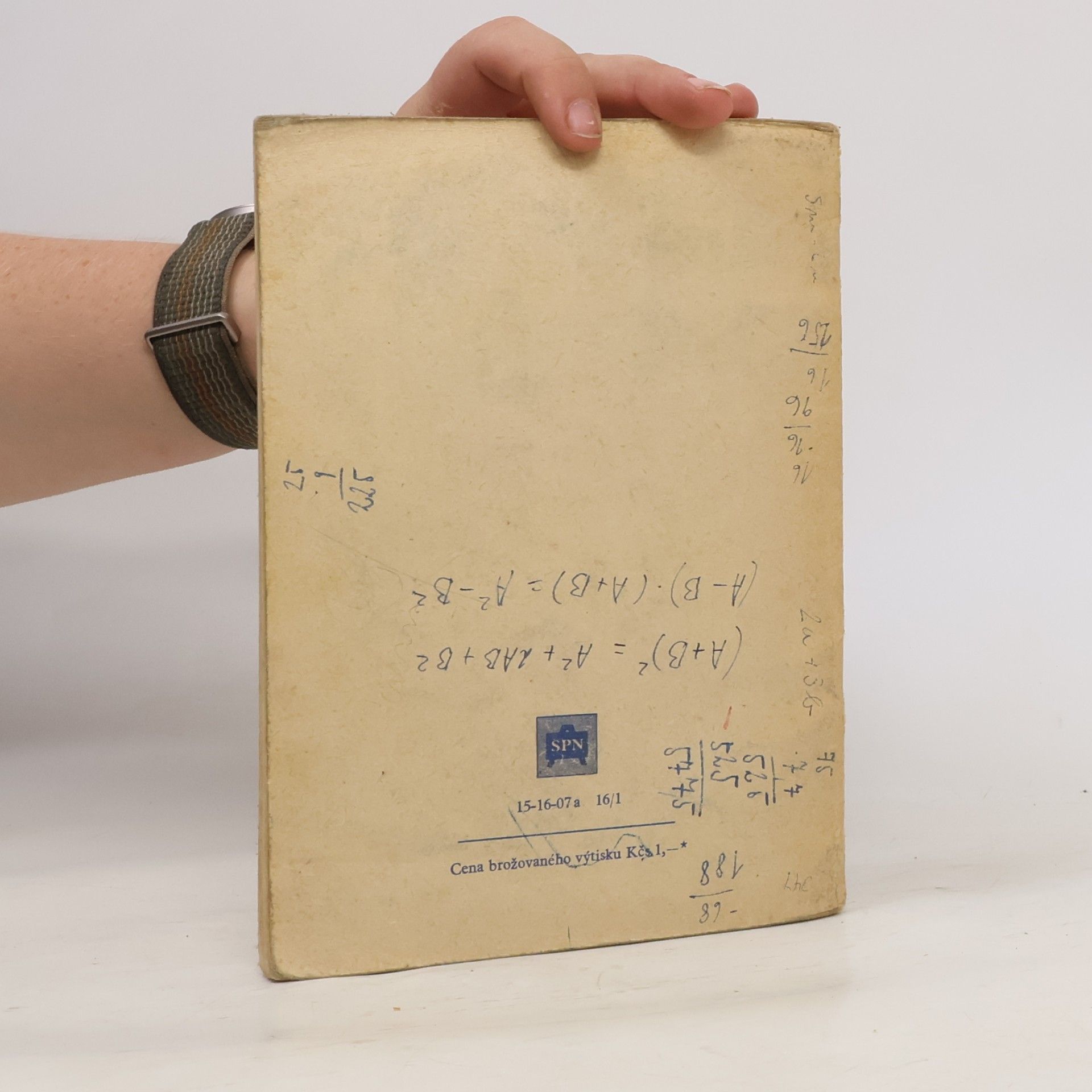 Eduard Čech Tabulky matematické, fyzikální a chemické tabulky pro 7. a 8. ročník
