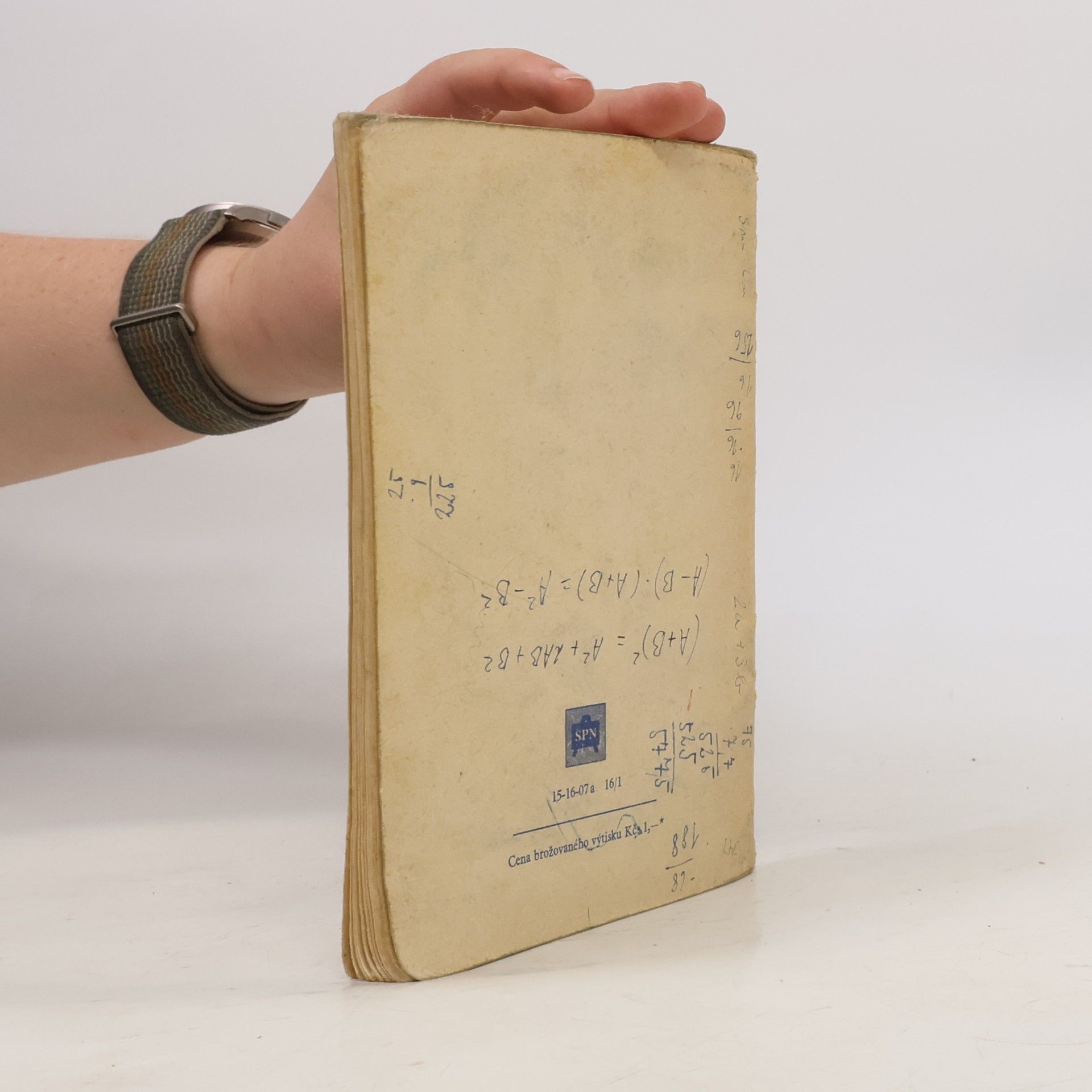Eduard Čech Tabulky matematické, fyzikální a chemické tabulky pro 7. a 8. ročník
