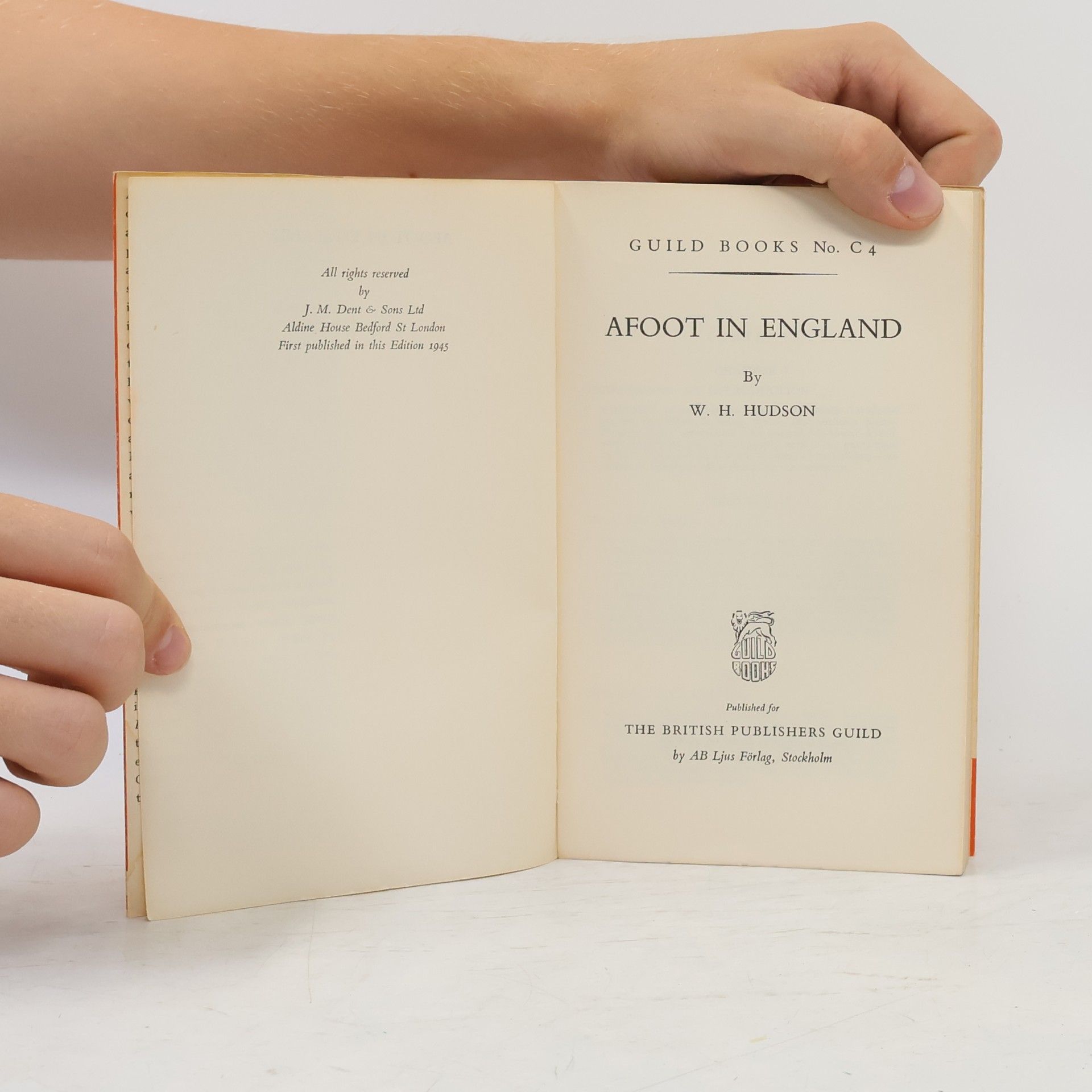 W.H. Hudson Afoot In England