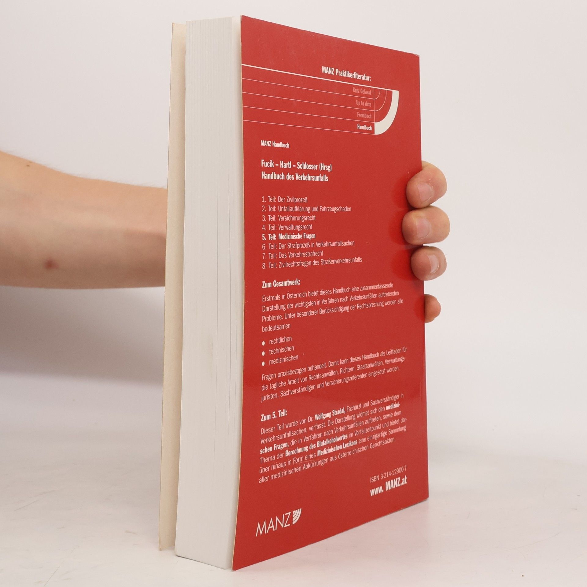 Wolfgang Stradal Handbuch des Verkehrsunfalls