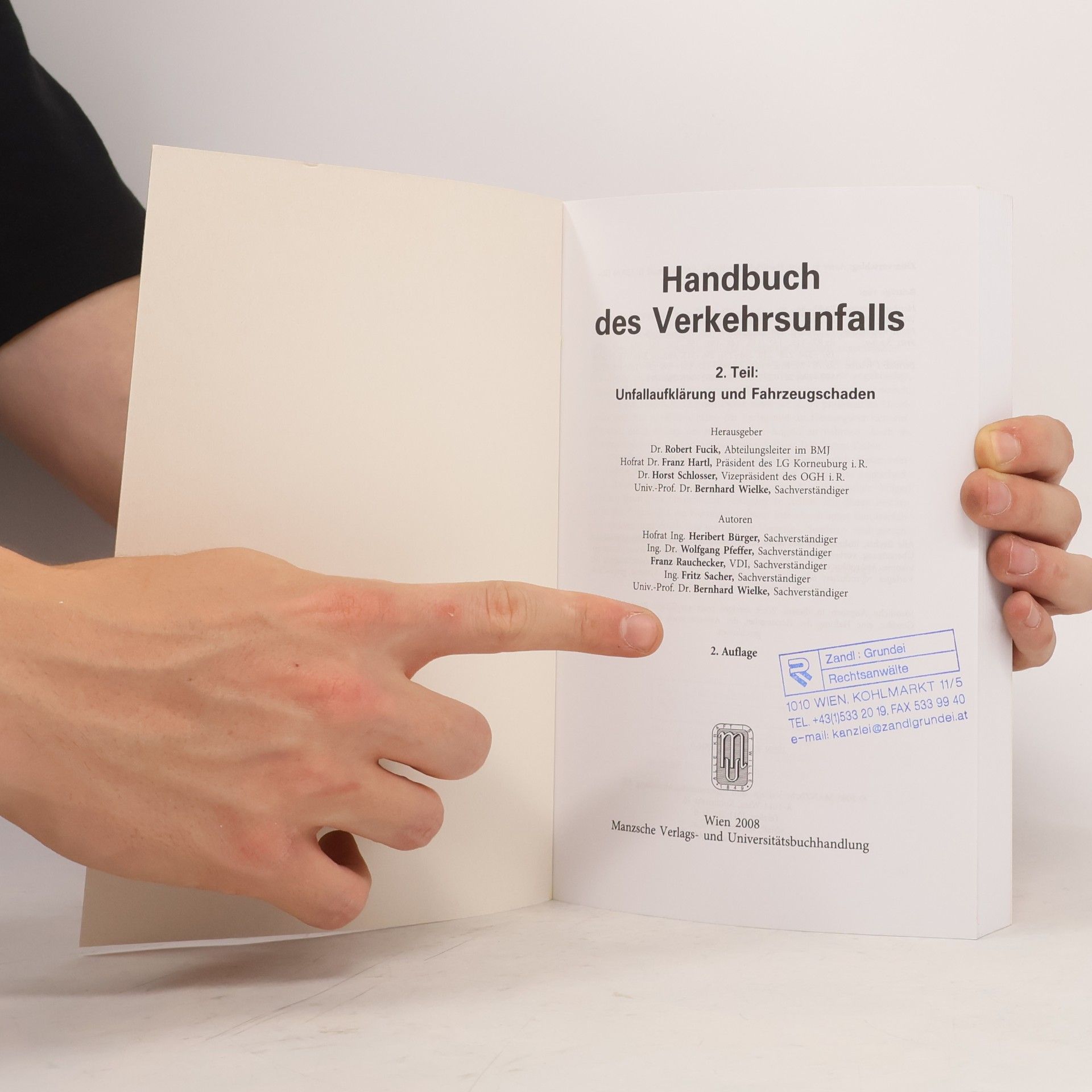 Heribert Bürger Handbuch des Verkehrsunfalls 2
