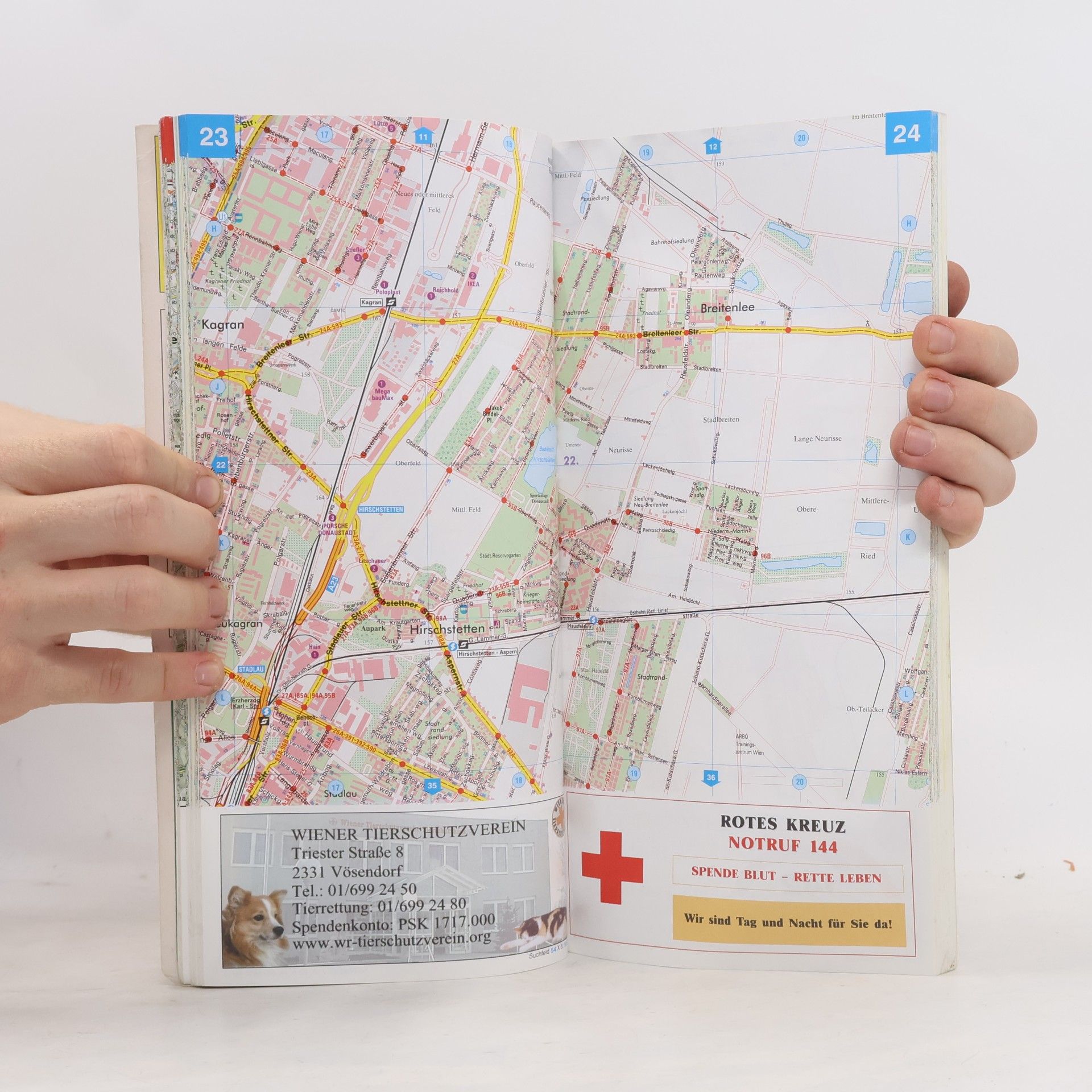 Freytag-Berndt und Artaria Wien - Niederösterreich Atlas