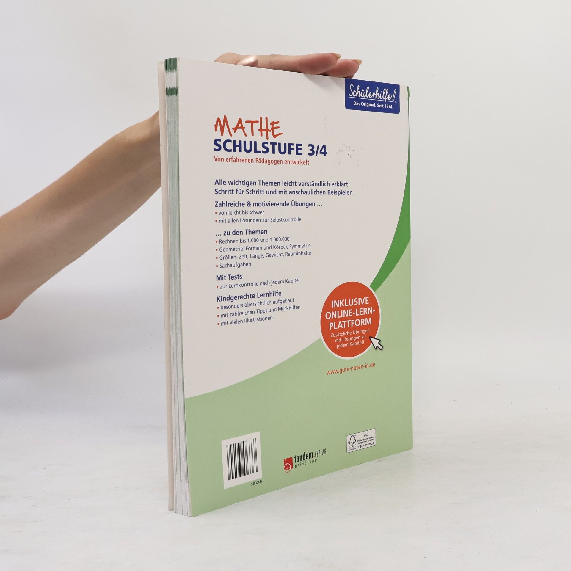Collectif d'auteurs Schülerhilfe! Gute Noten in Mathe Klasse 3/4