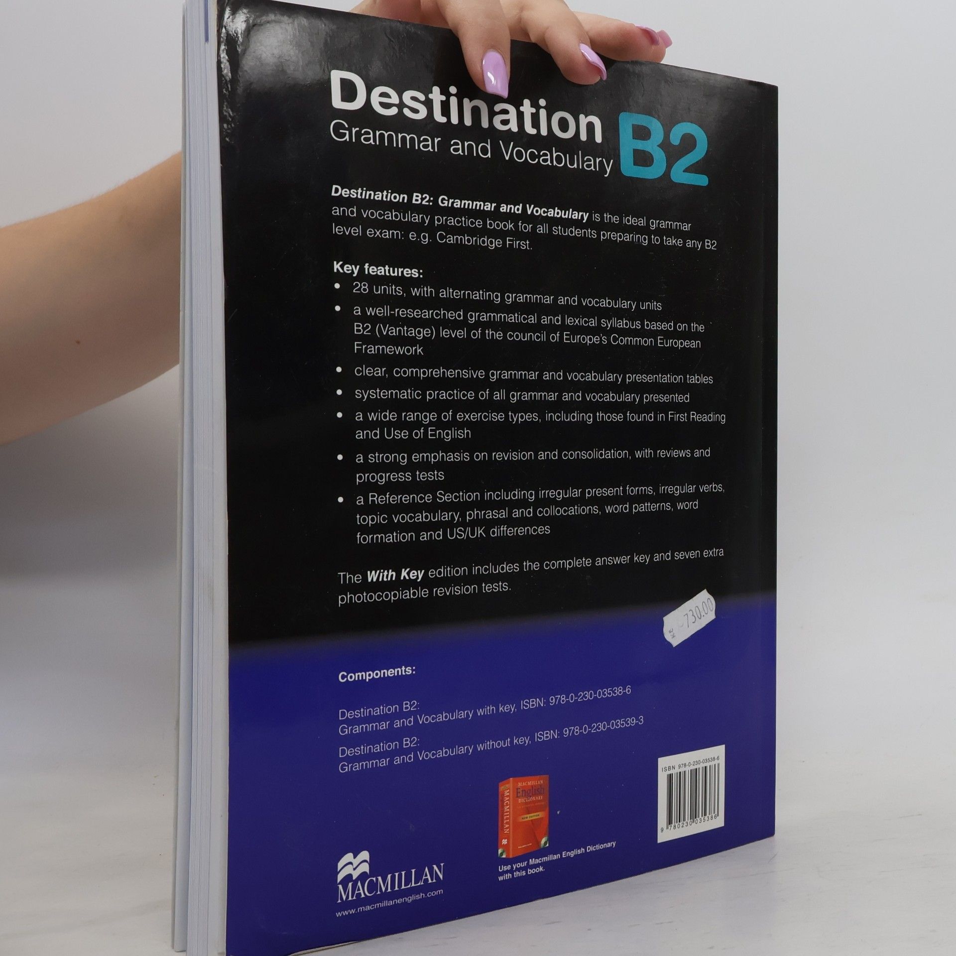 Malcolm Mann Destination B2 : grammar & vocabulary with answer key