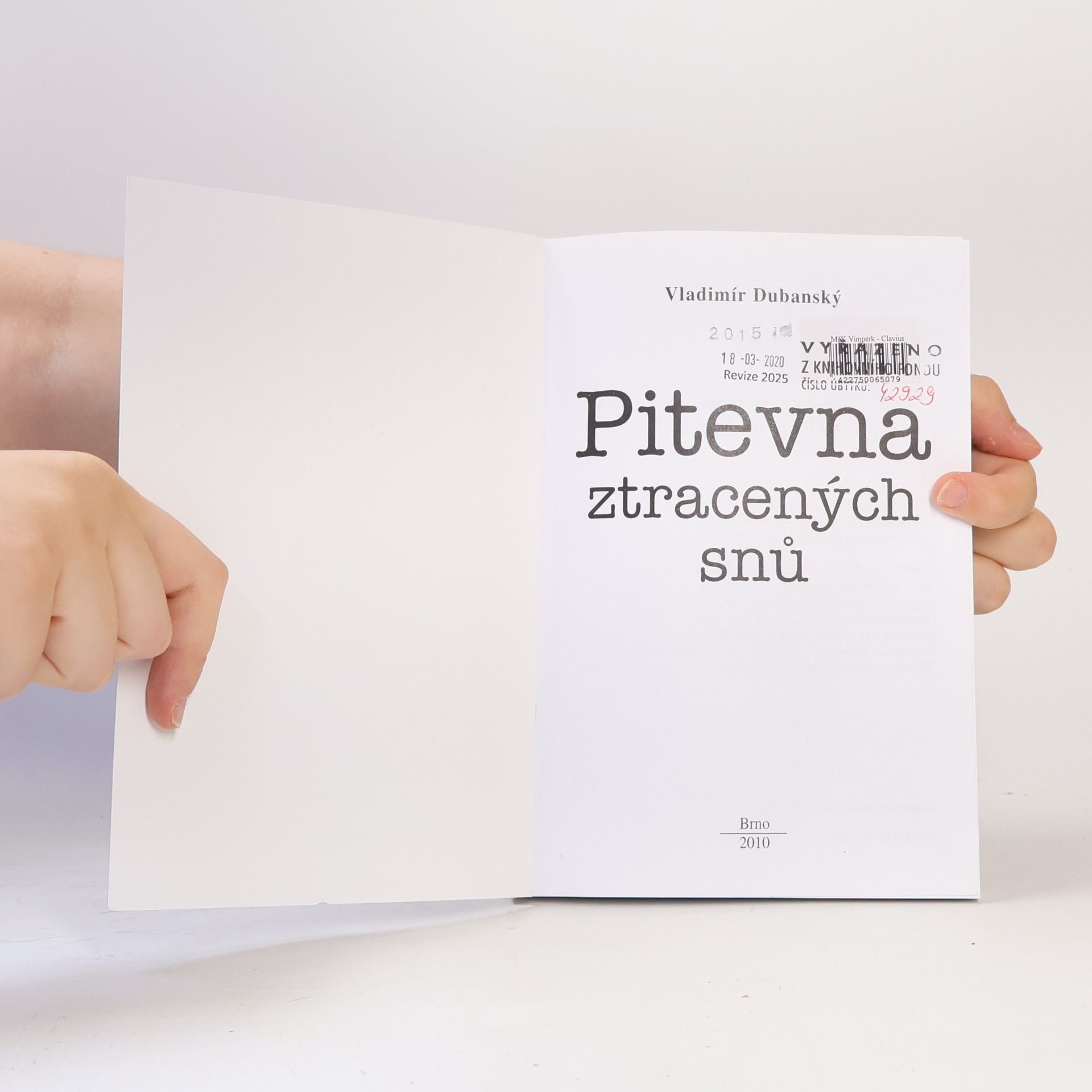 Vladimír Dubanský Pitevna ztracených snů