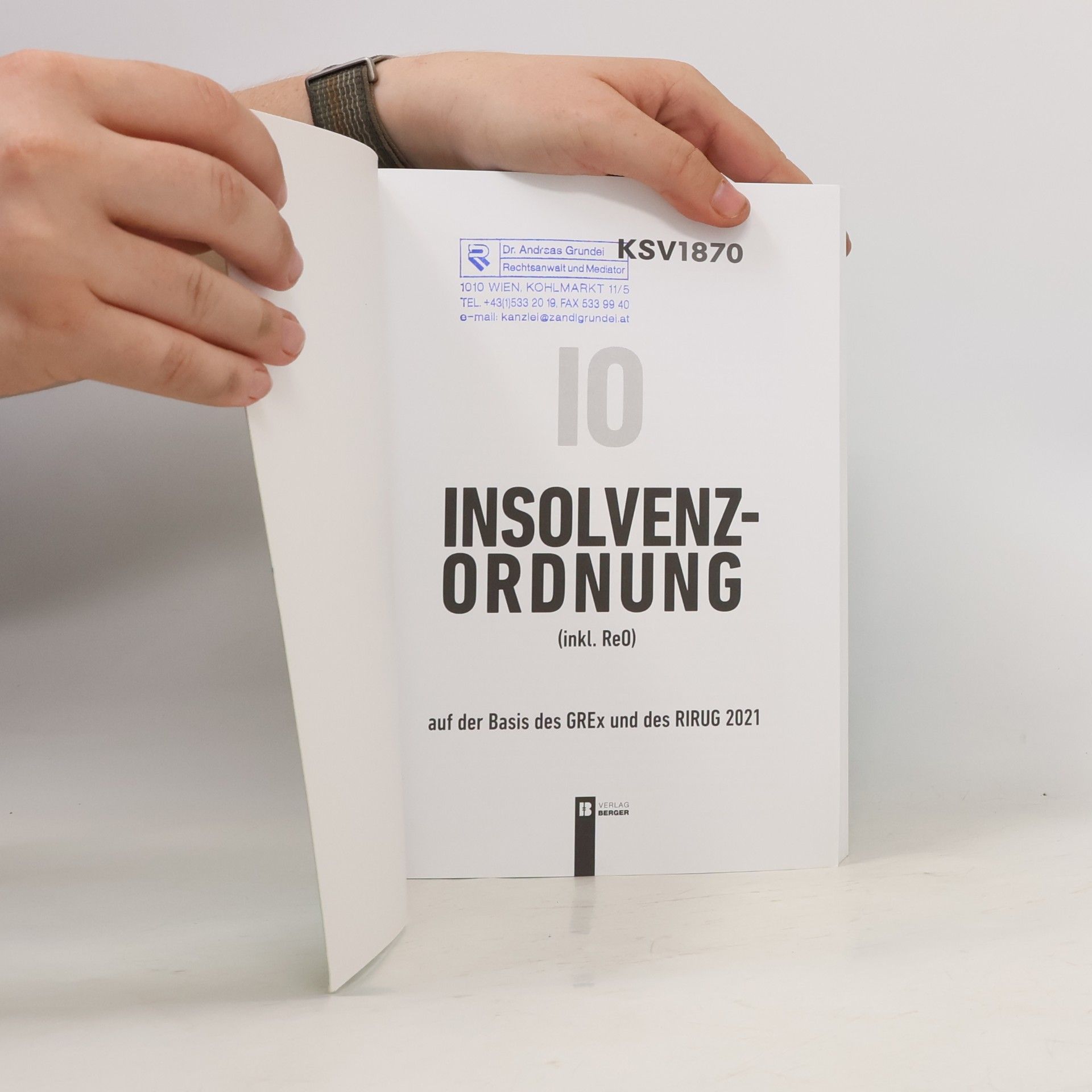 Various authors Insolvenzordnung 10