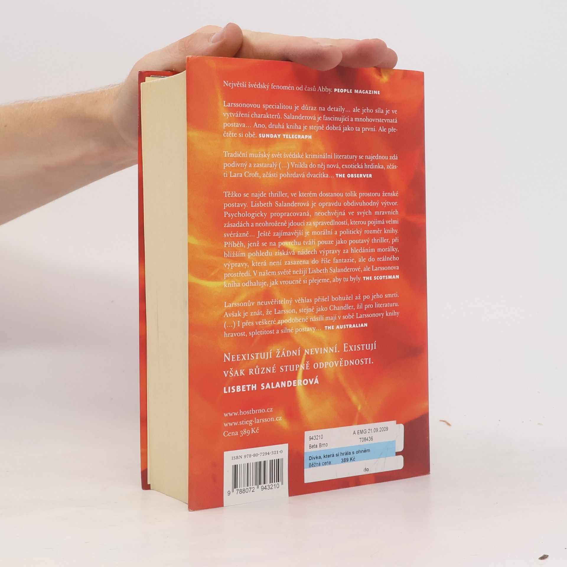 Stieg Larsson Dívka, která si hrála s ohněm