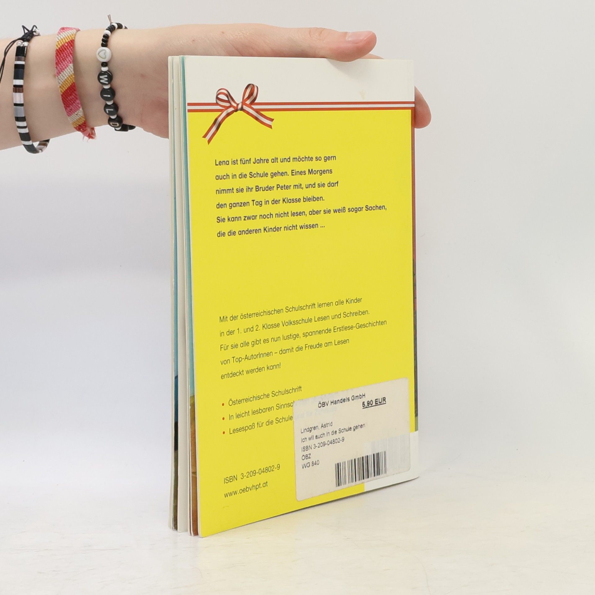 Astrid Lindgren Ich will auch in die Schule gehen, Österreichische Schulschrift