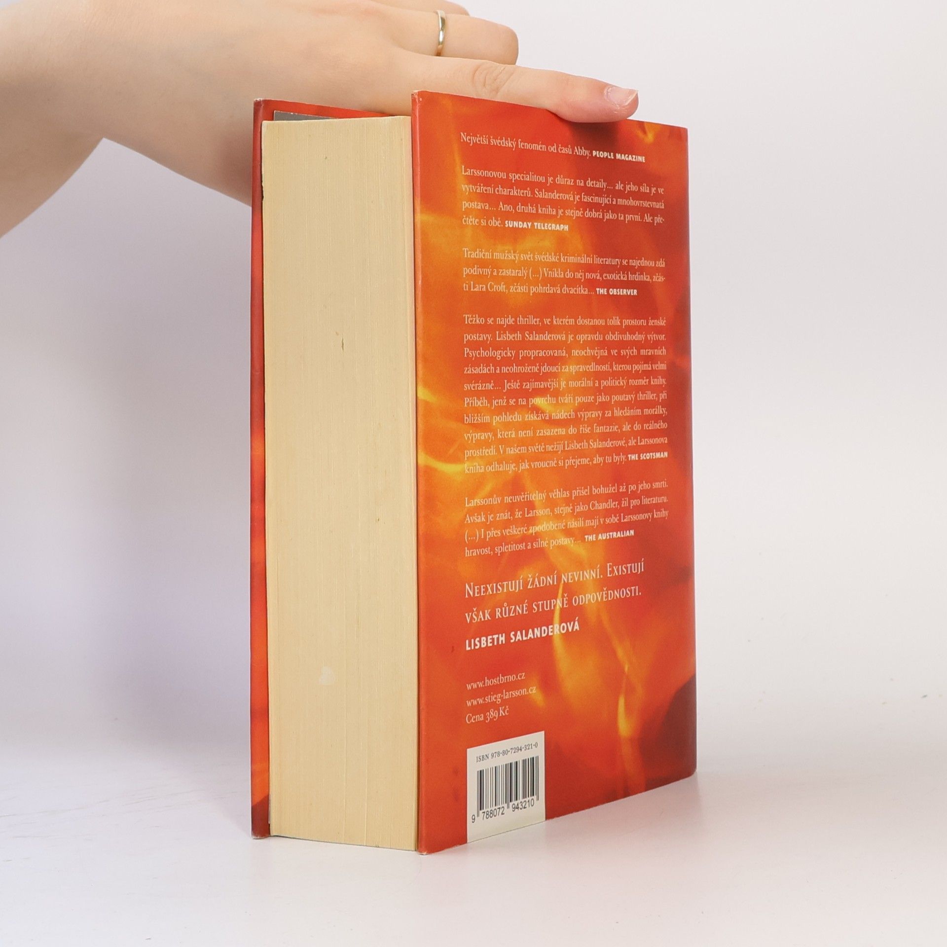 Stieg Larsson Dívka, která si hrála s ohněm