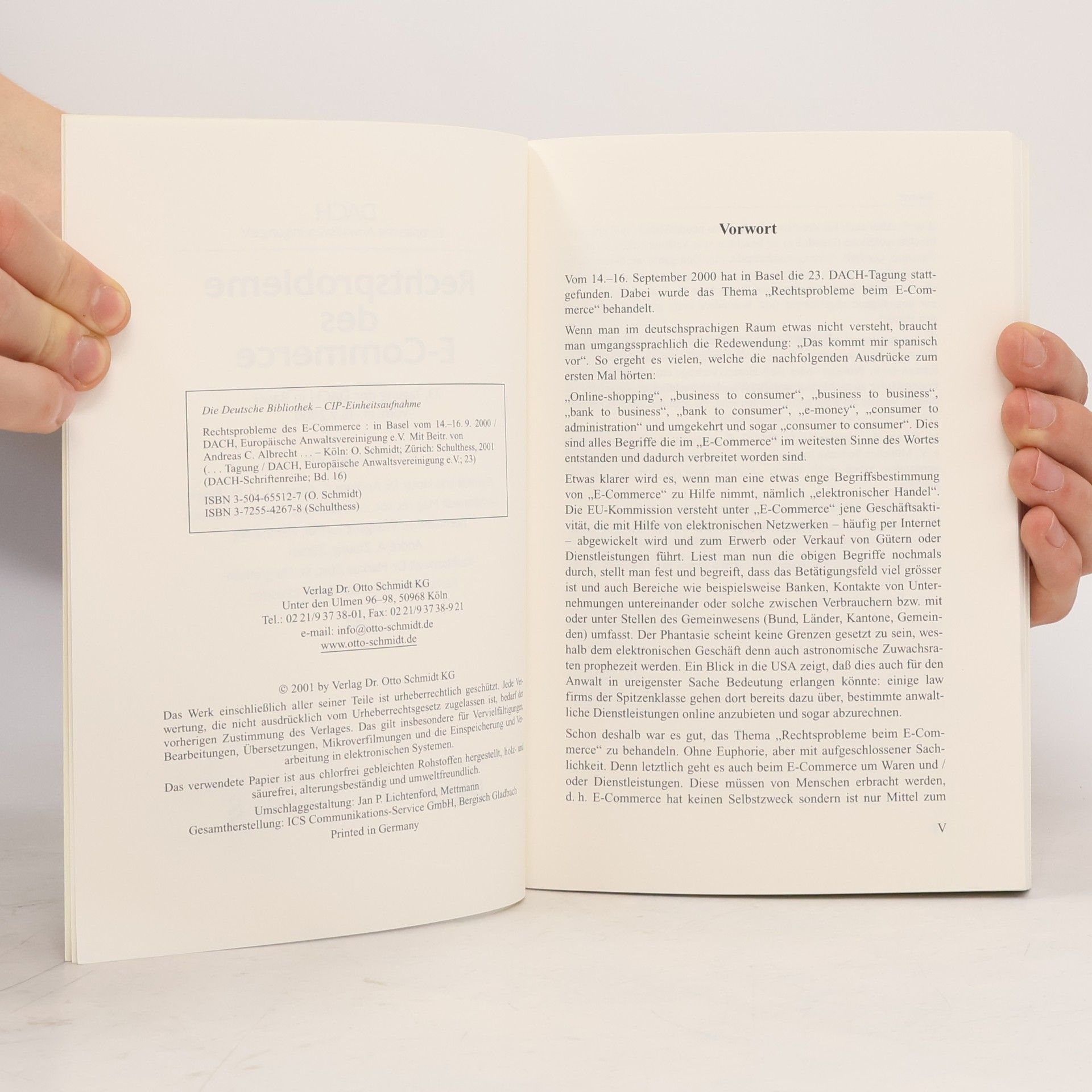 Autorenkollektiv Rechtsprobleme des E- Commerce. 23. Tagung der DACH in Basel vom 14.-16.9.2000.