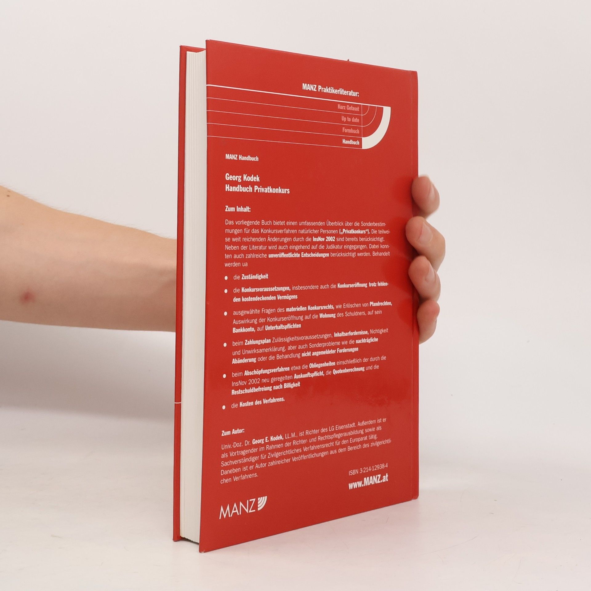 Georg Kodek Handbuch Privatkonkurs