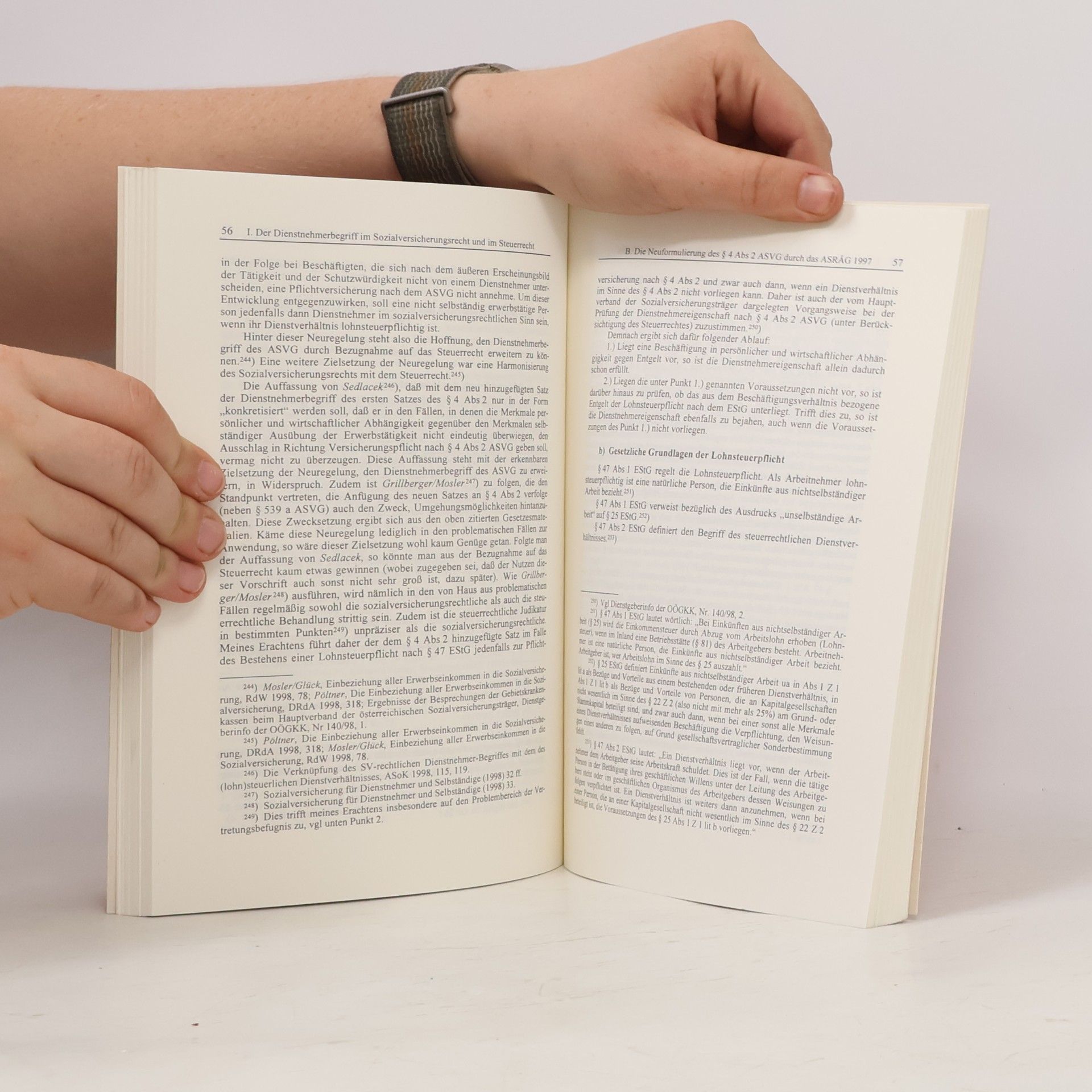 Various authors Die Neuformulierung des Dienstnehmer-begriffes des ASVG durch das ASRÄG 1997