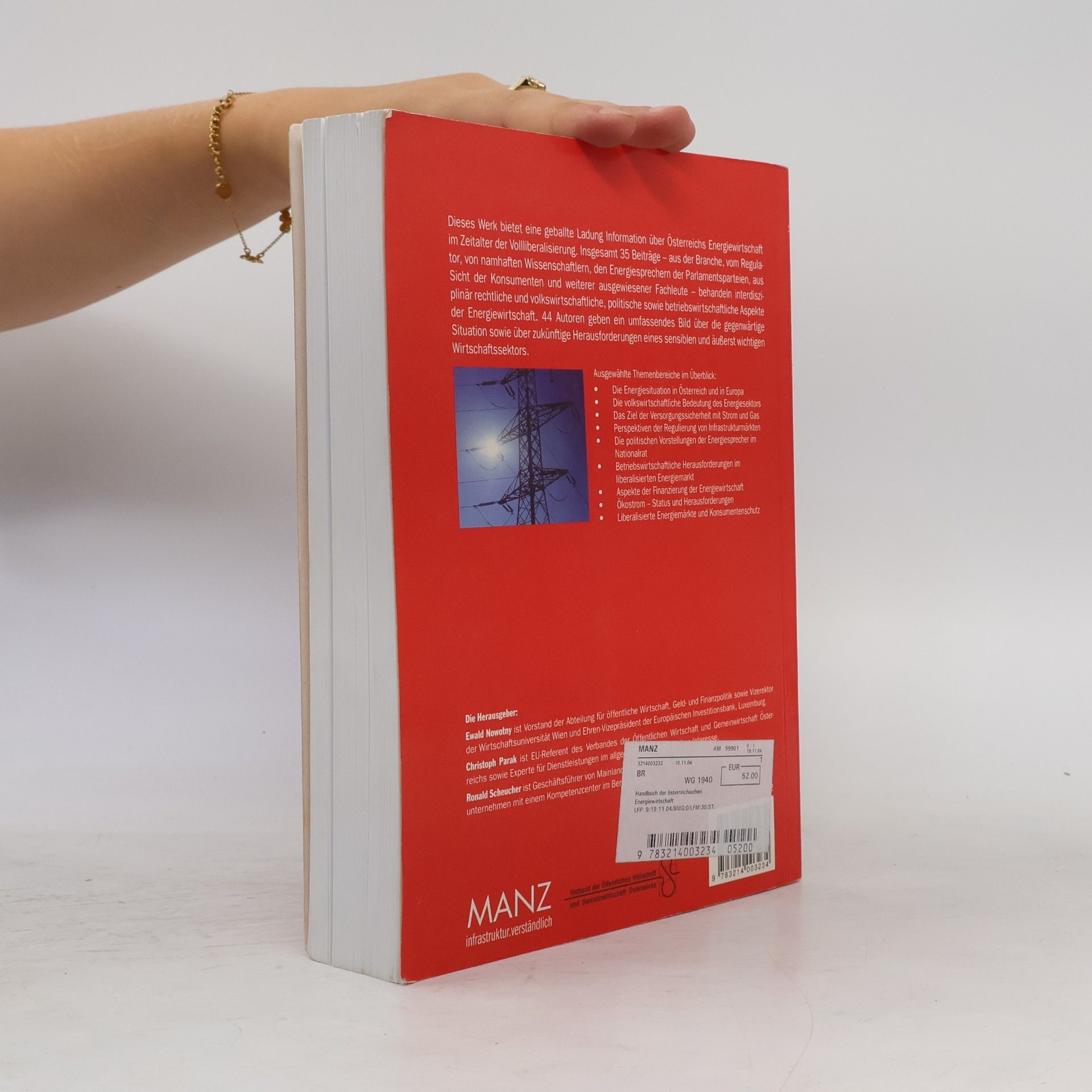 Ewald Nowotny Handbuch der österreichischen Energiewirtschaft