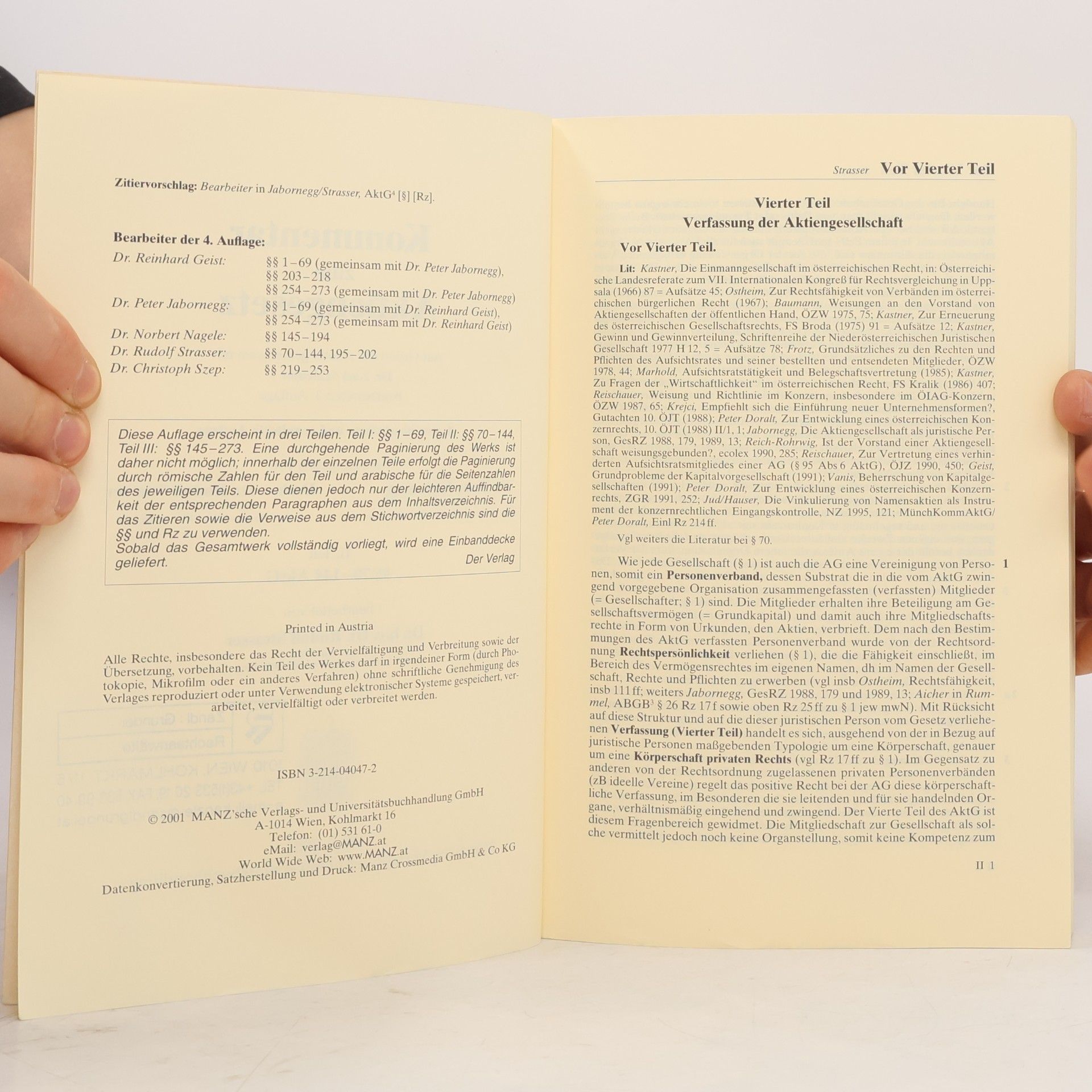 Various authors AktG Teil II. §§ 70-144