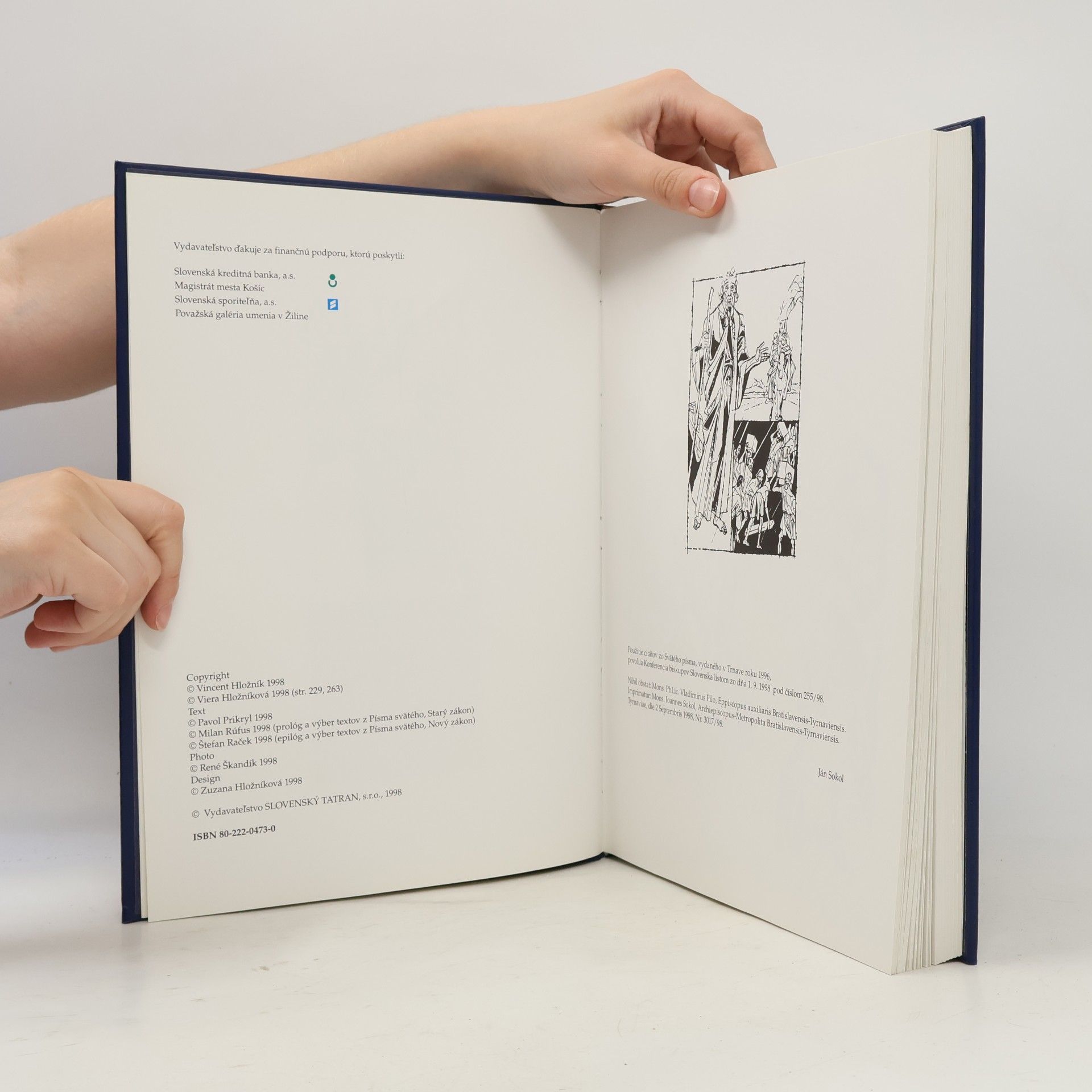 Vincent Hložník Biblia s ilustráciami Vincenta Hložníka