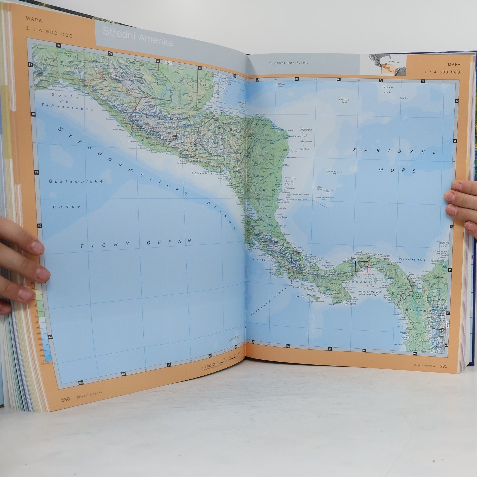 Ambros Brucker Atlantica velký atlas světa s družicovými snímky