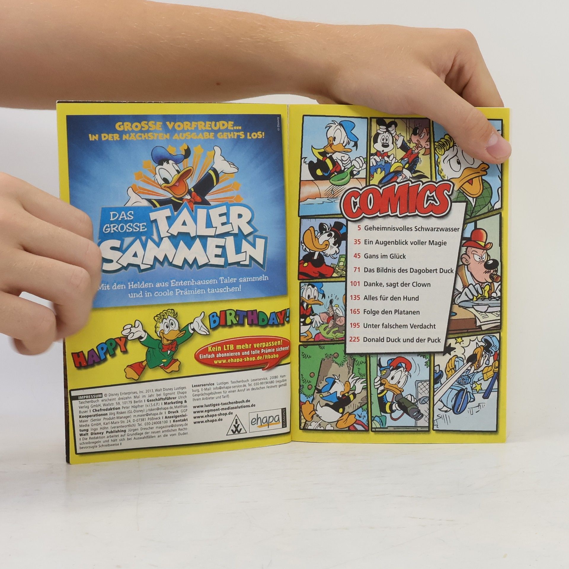 Walt Disney Lustiges Taschenbuch 437. Gans im Glück